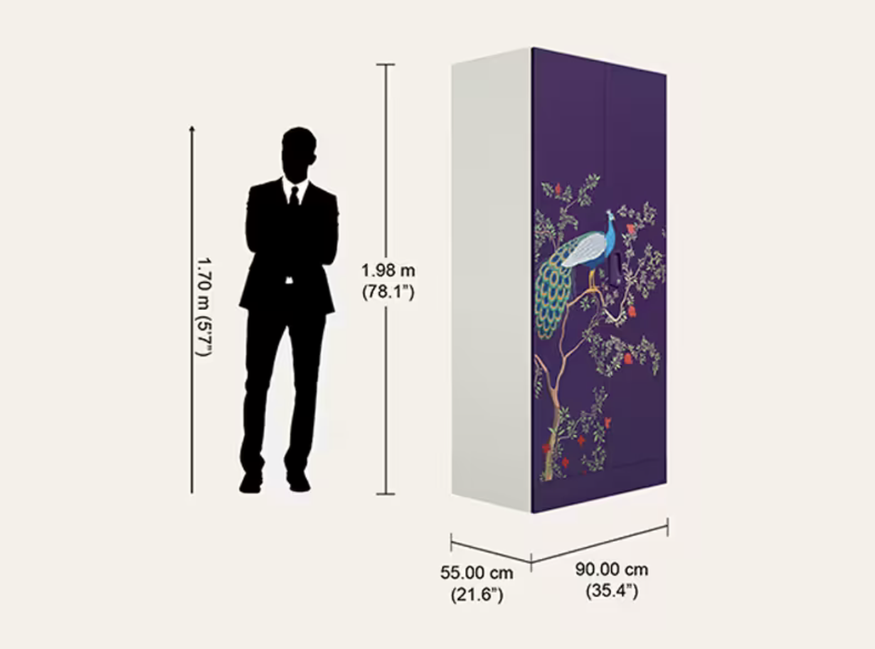 Aceline® 2-Door Digital Printed Steel Almirah (Godrej)