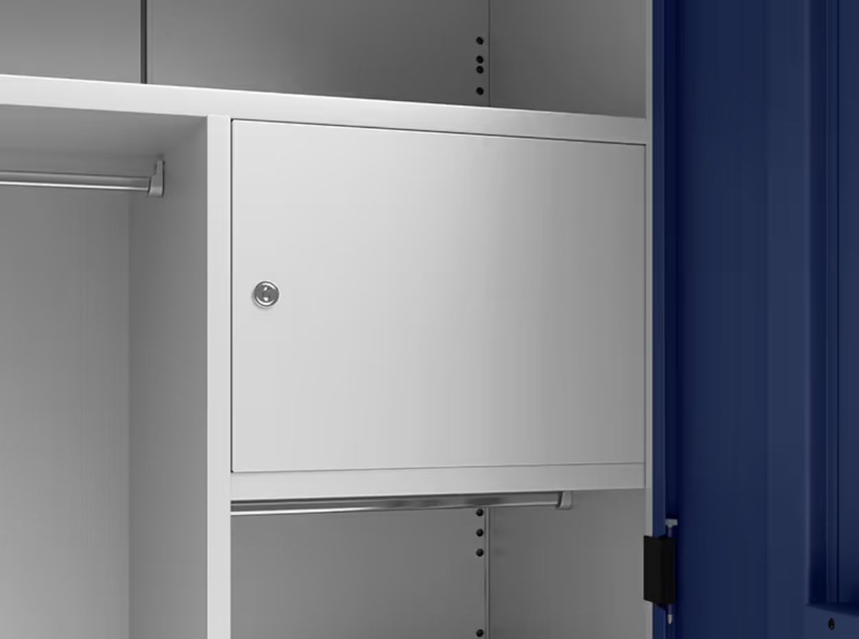 Slimline 2 Door Steel Almirah (Digital Printed Midnight Blue and Royal Ivory) (Godrej)