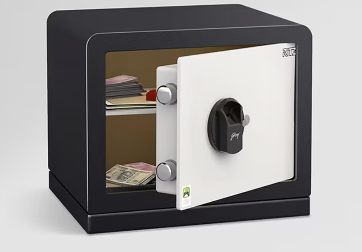 Ritz Biometric Home Locker (Ivory) (Godrej)