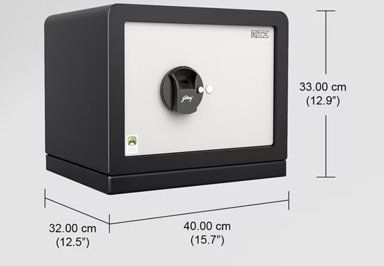Ritz Biometric Home Locker (Ivory) (Godrej)