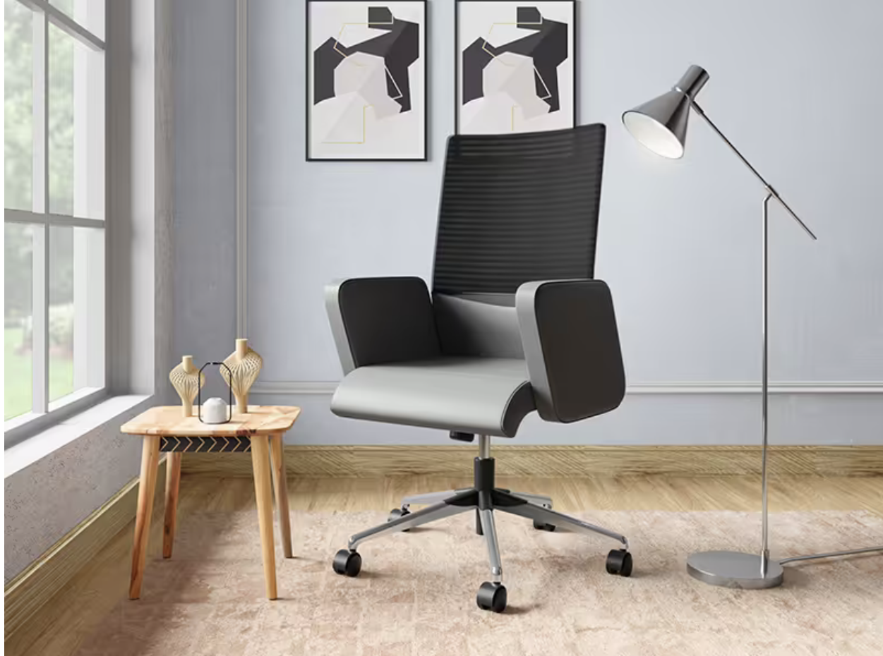 Aircon Mid Back Leatherette Ergonomic Office Chair (Godrej)