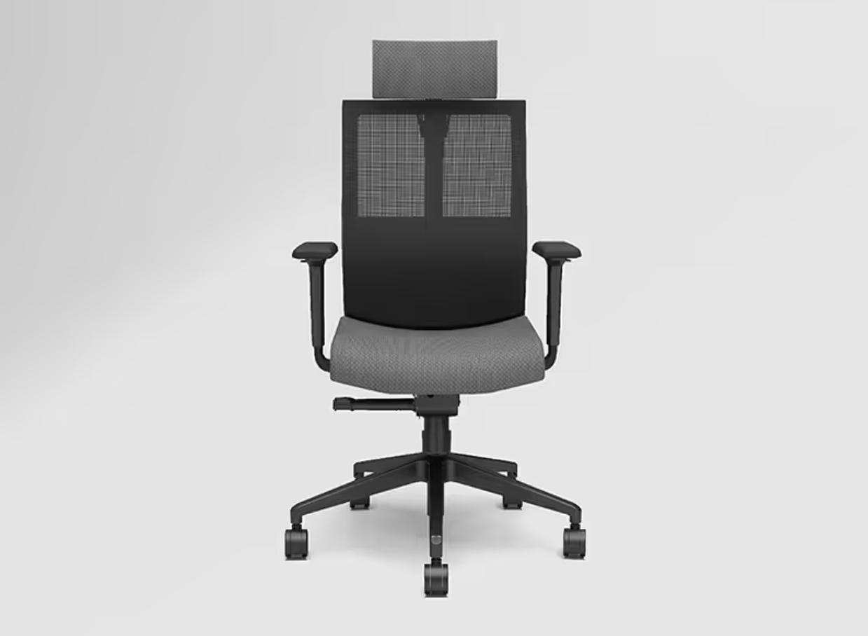 Cross High Back Knitted Fabric Ergonomic Office Chair (Godrej)