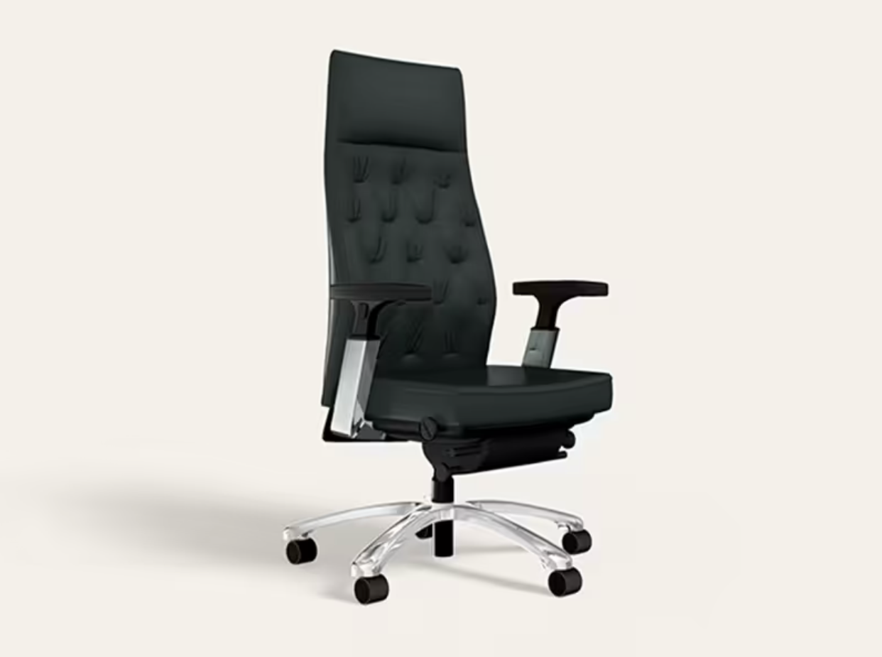 Posture Perfect High Back Leather Executive Ergonomic Revolving Chair (Godrej)