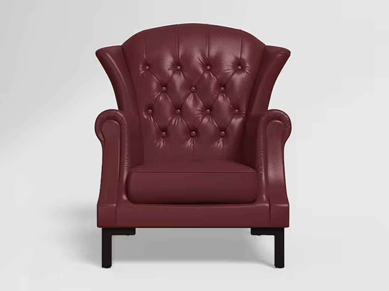 Majesta Wing Chair (Blue) (Godrej)