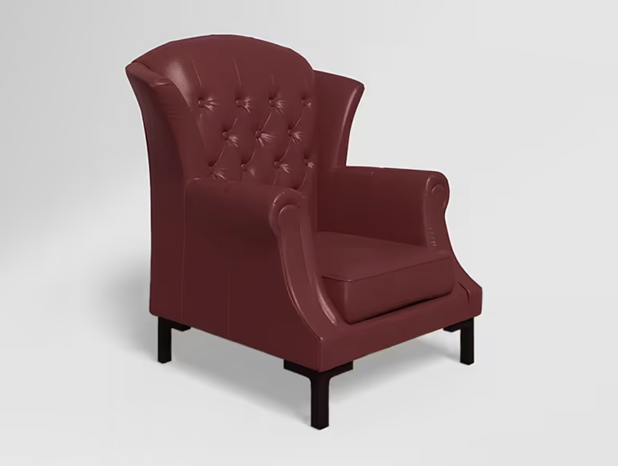 Majesta Wing Chair (Blue) (Godrej)