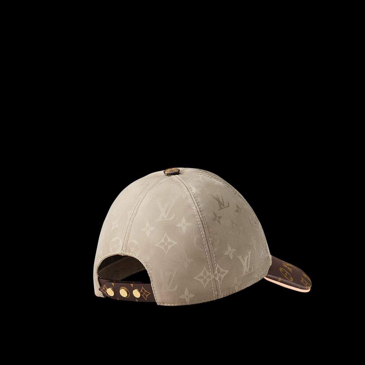 LV beige leather cap