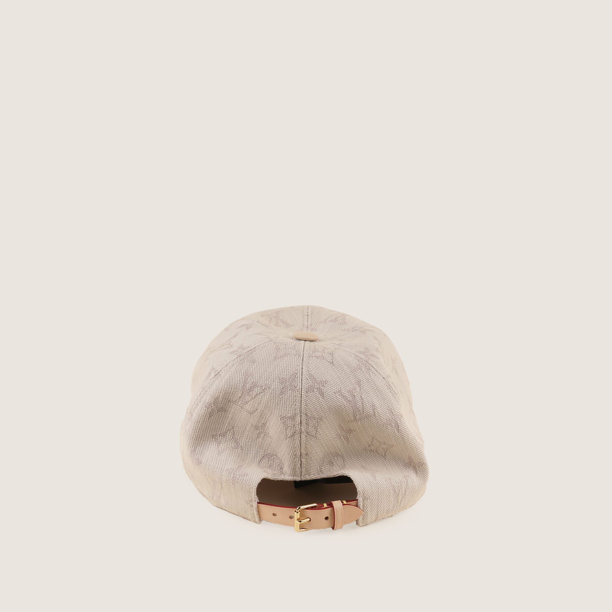 LV beige monogram cap