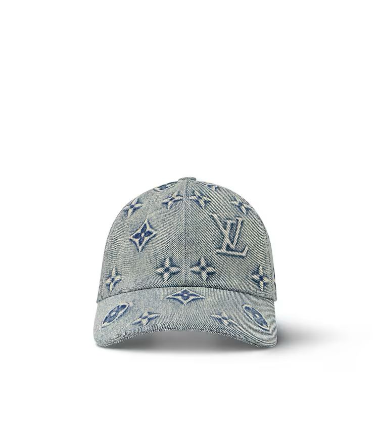 LV washed denim cap