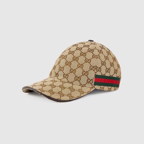 GG beige canvas cap