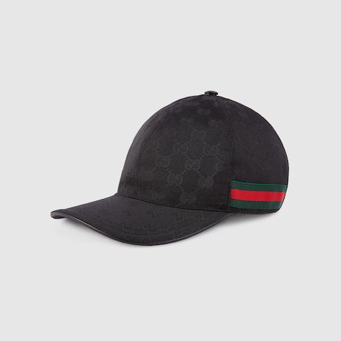 GG black canvas cap