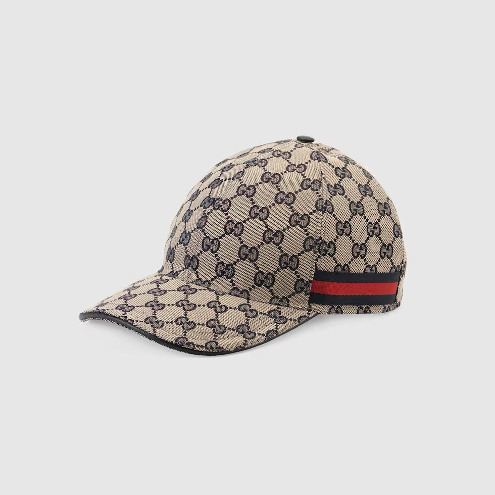 GG grey canvas cap