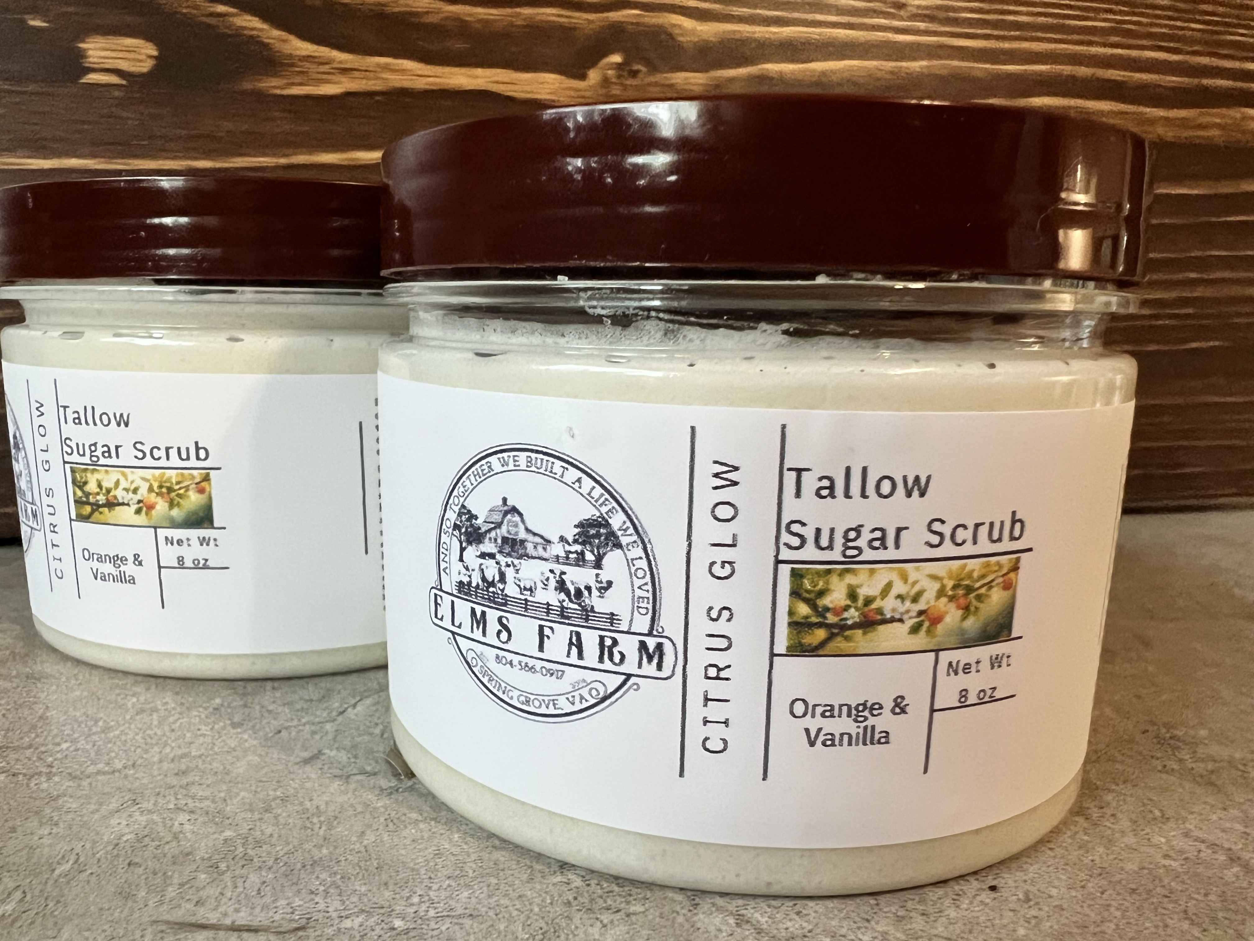 Citrus Glow Tallow Sugar Scrub