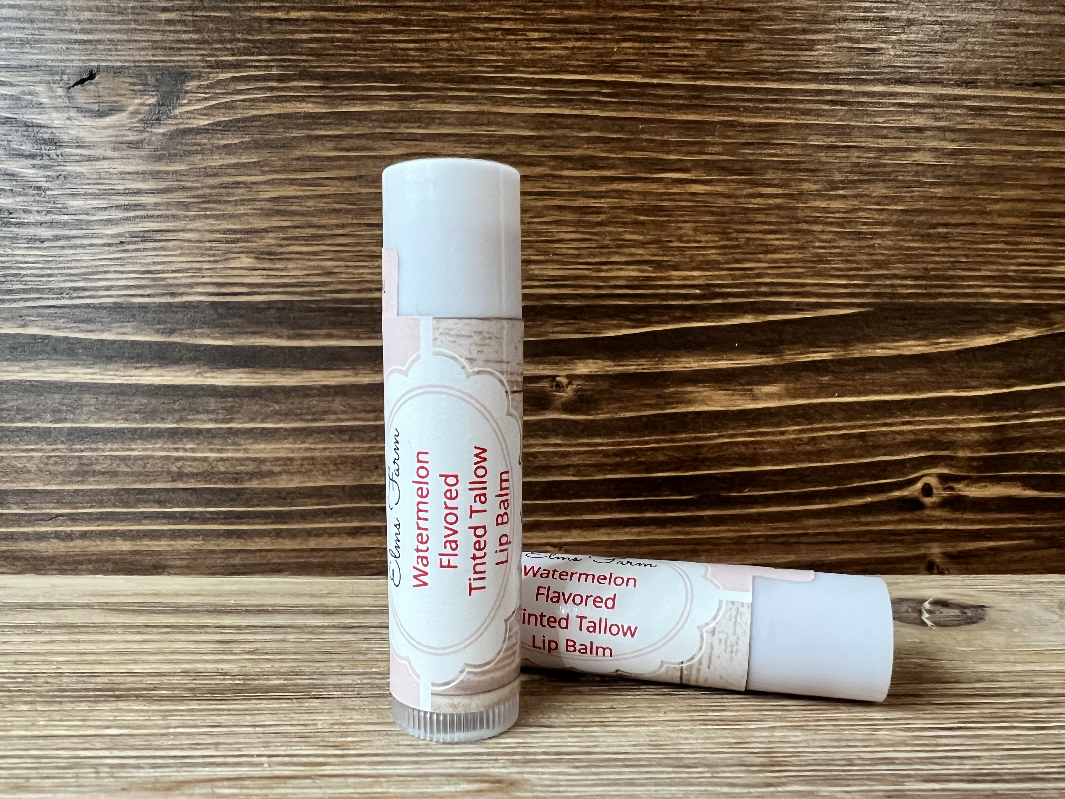 Watermelon Flavored Tinted SPF Tallow Lip Balm