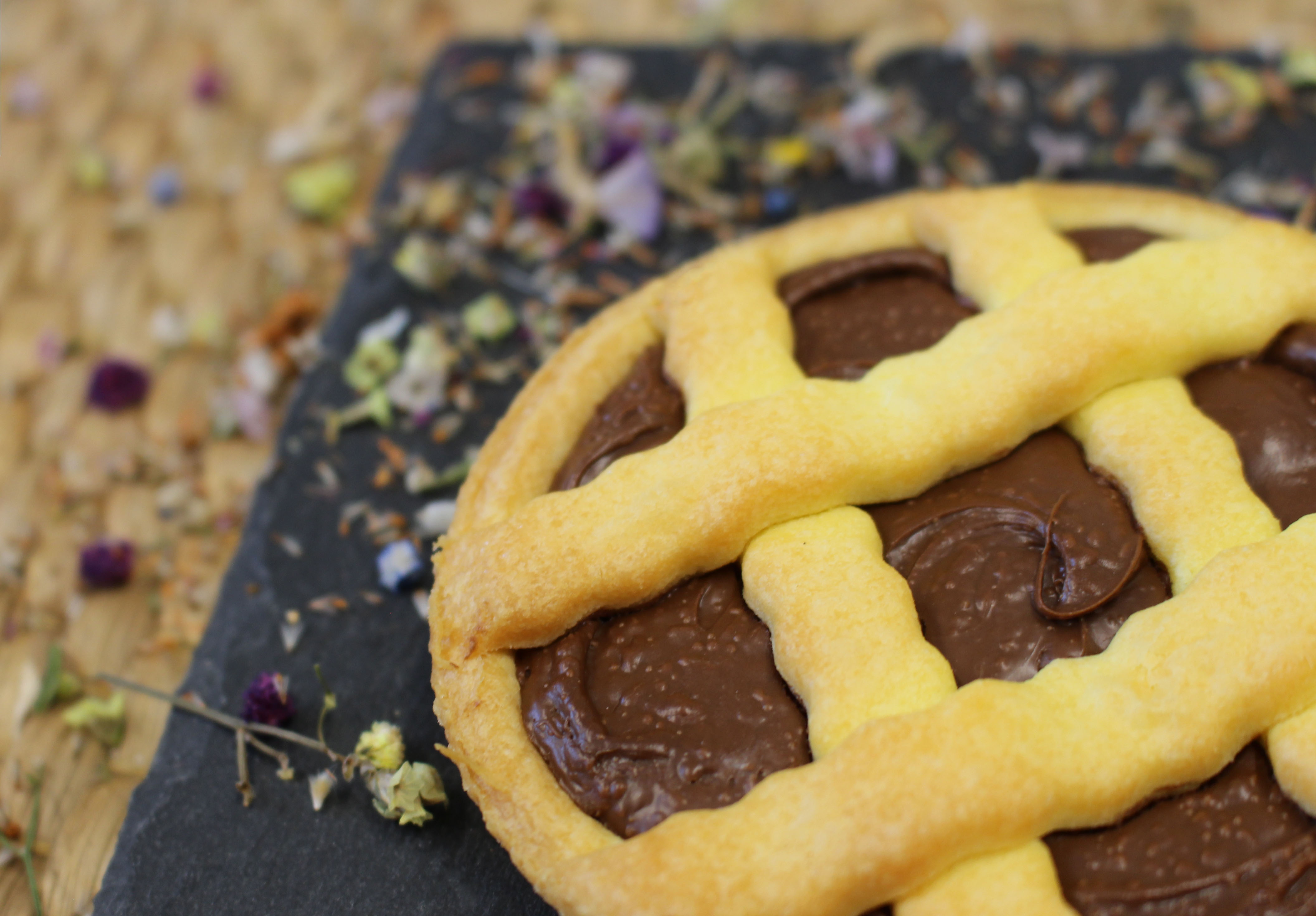 Crostatina alla nocciola e cacao