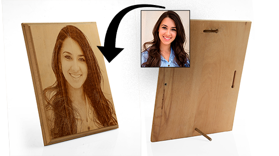 Custom Wooden Photo Engraving