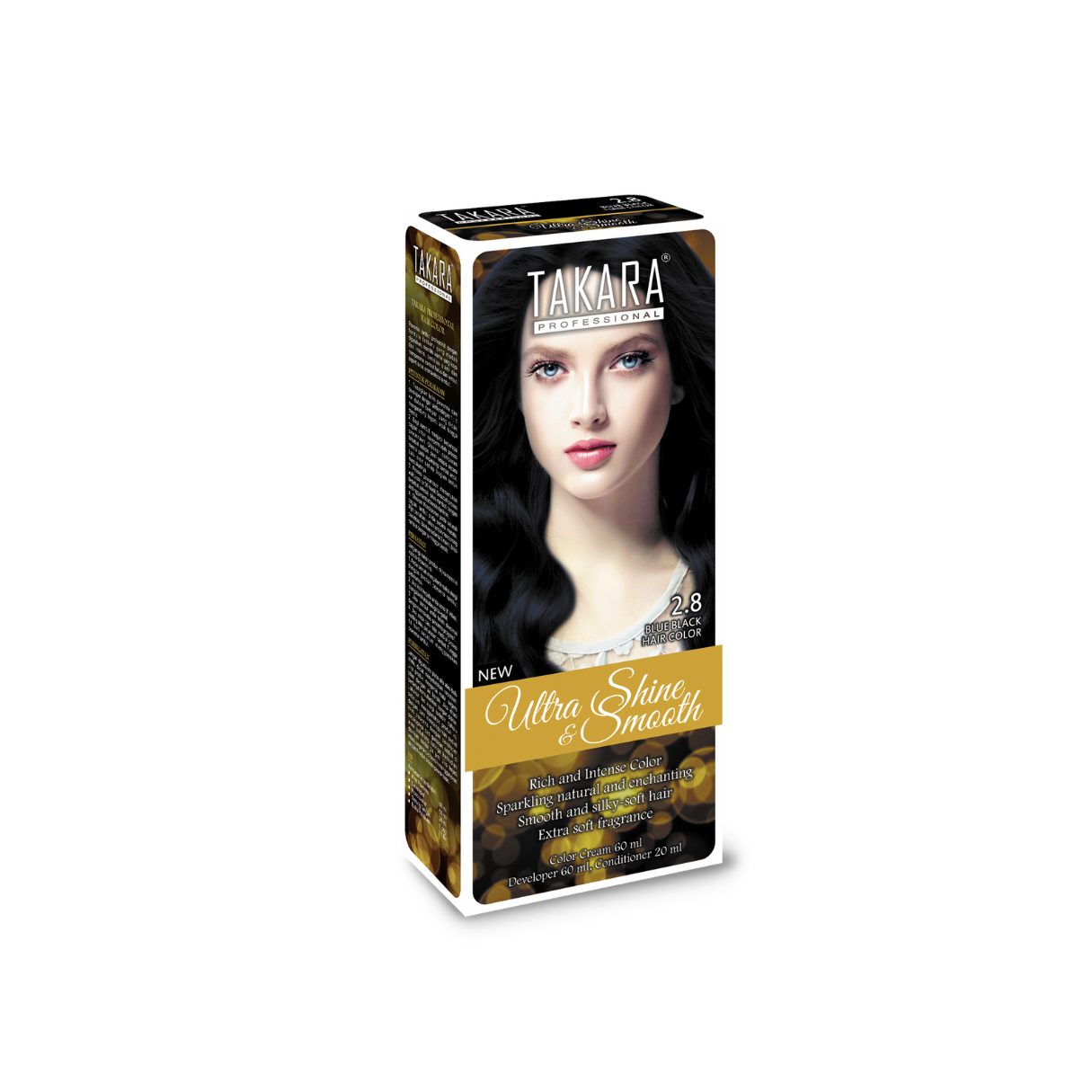 Takara Professional 2.8 Blue Black Hair Color / Cat Rambut / Semir Permanen / Coloring Set
