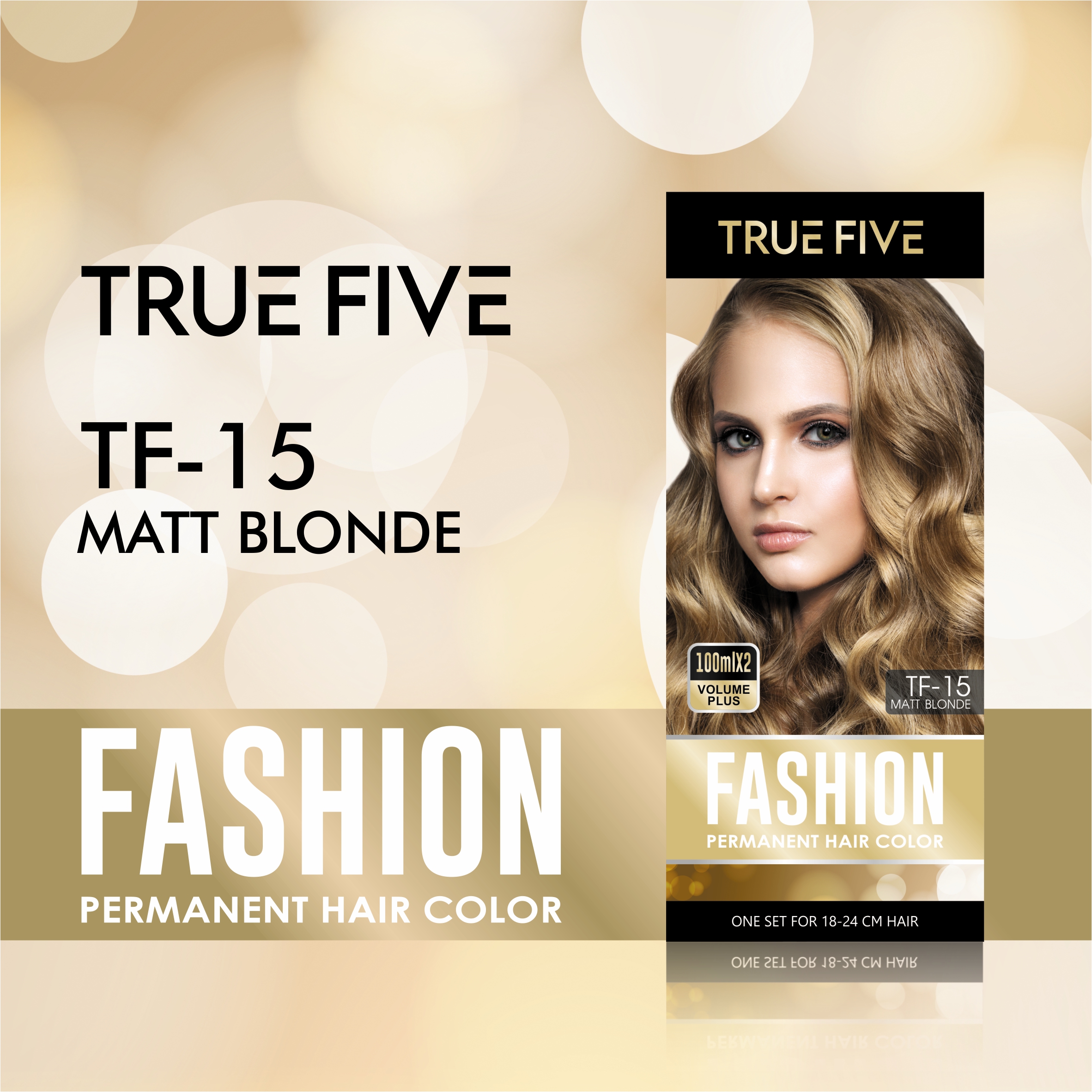 TRUE FIVE [TF 15] Fashion Permanent Hair Color 100ml 