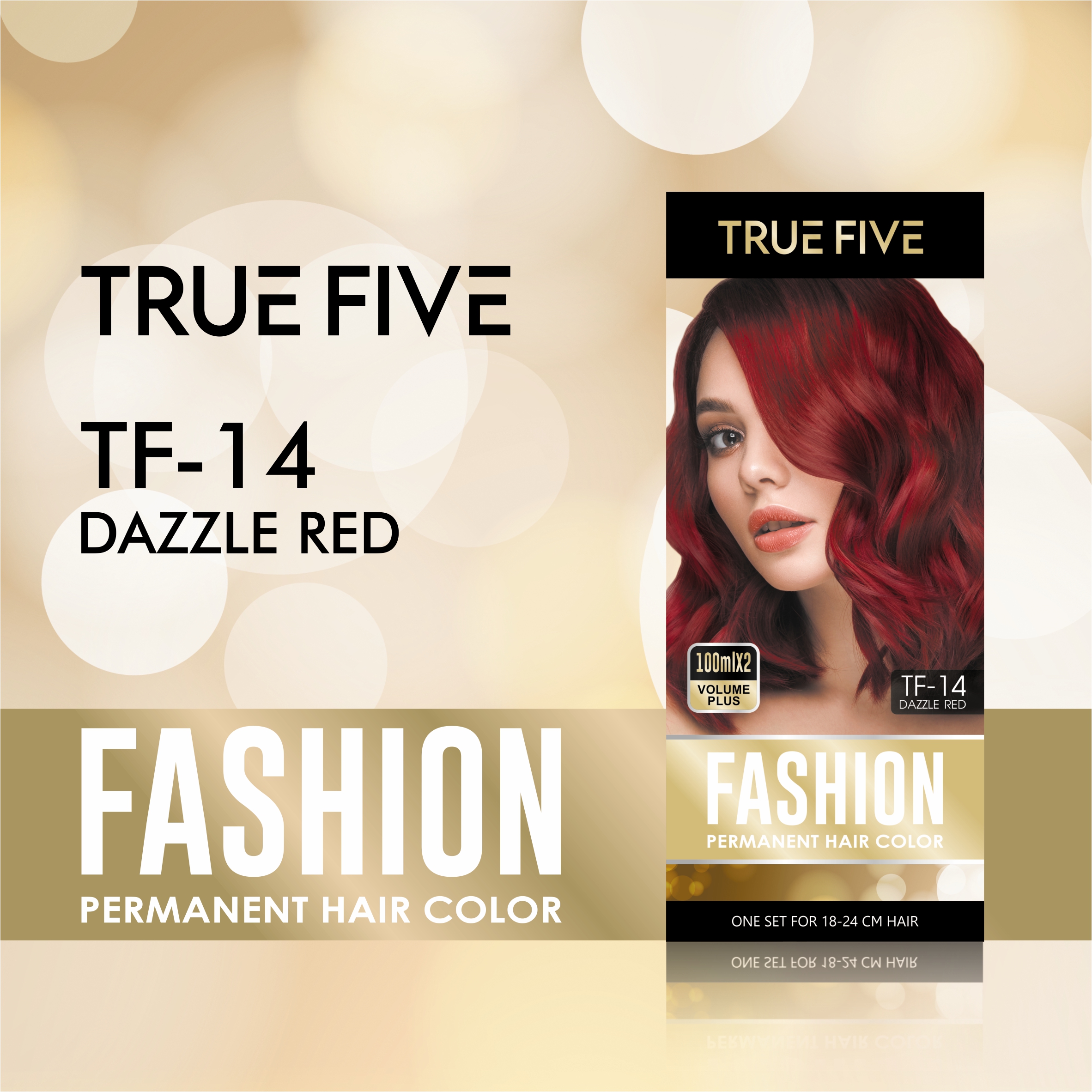 TRUE FIVE [TF 14] Fashion Permanent Hair Color 100ml 