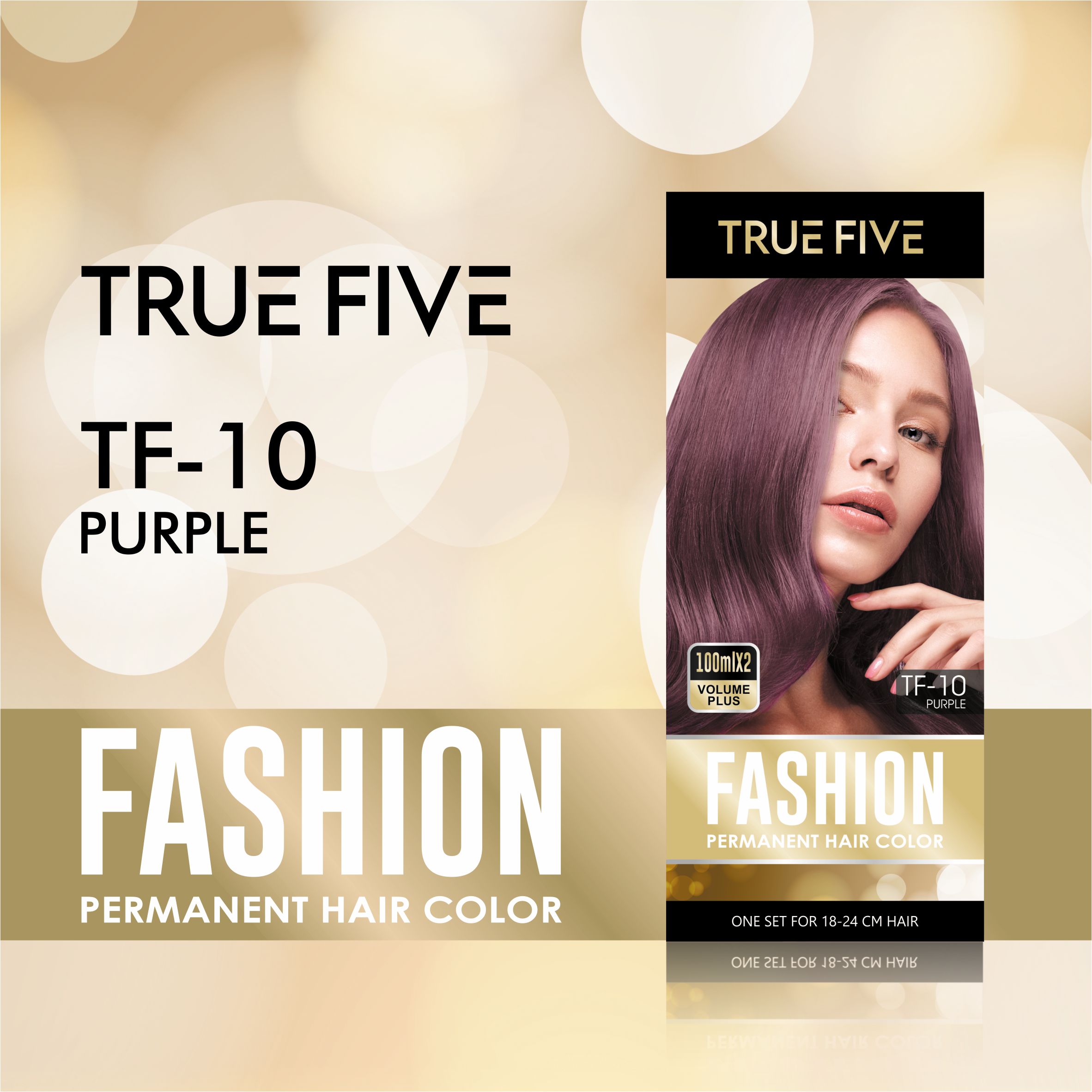 TRUE FIVE [TF 10] Fashion Permanent Hair Color 100ml