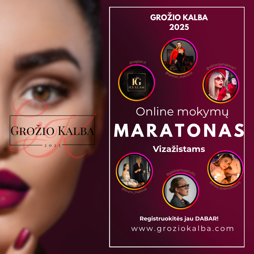 ONLINE MOKYMŲ MARATONAS VIZAŽISTAMS
