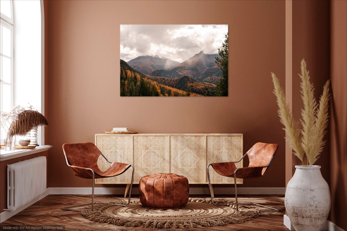 Impression Engadine couleurs d'automne