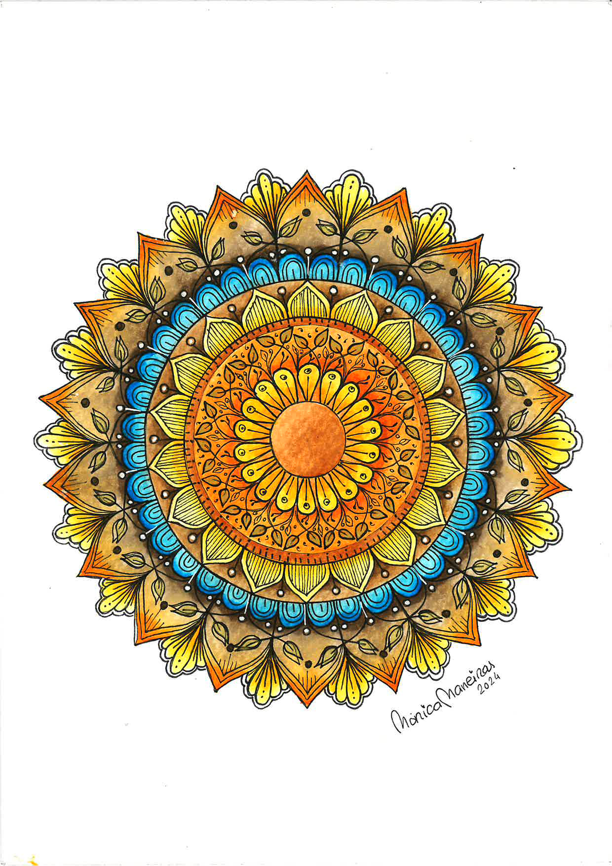 Mandala - "Sol dos Sonhos" de: Mónica Maneiras