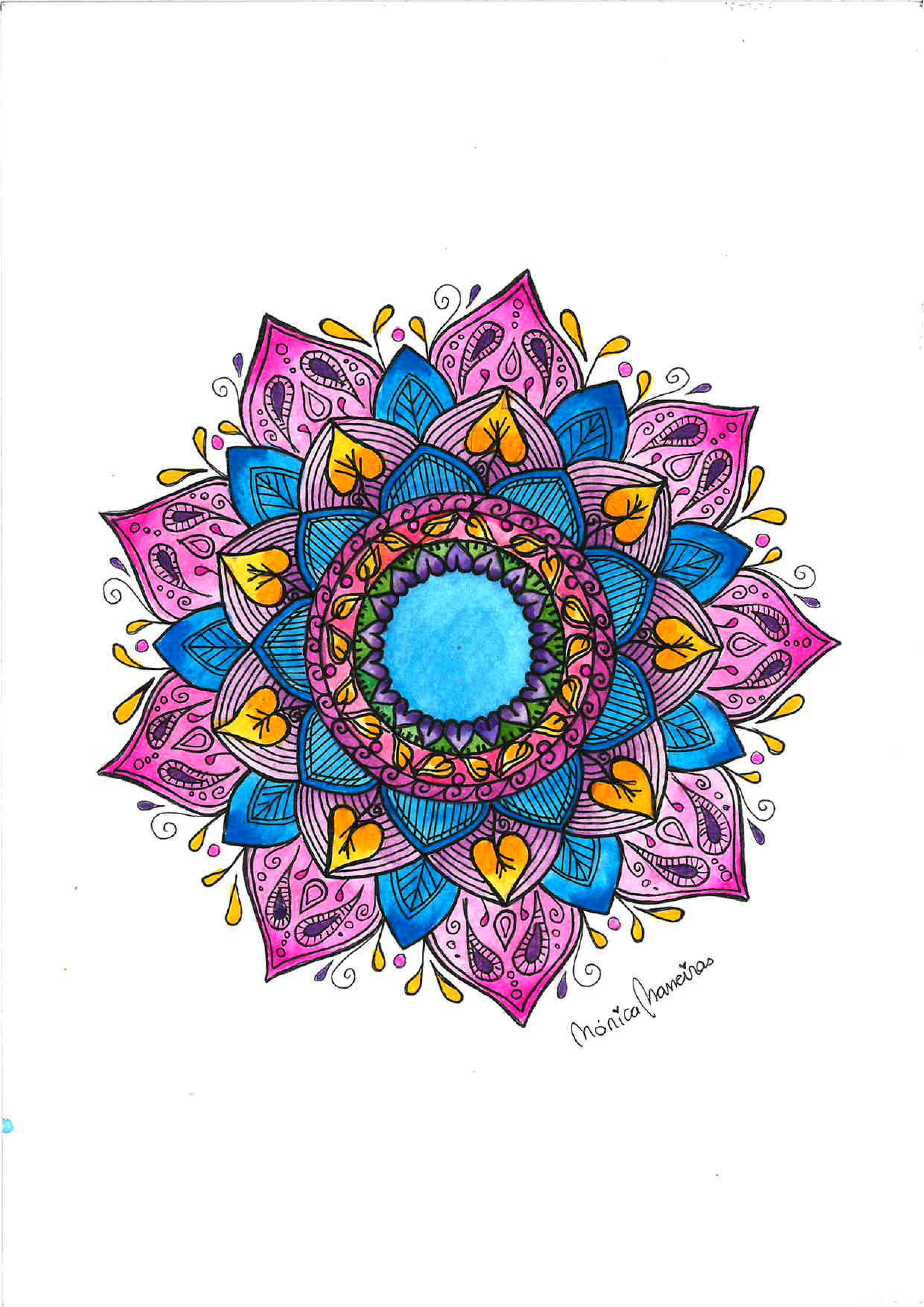 Mandala - "Eu Sou o Amor que Transcende o Meu Ser" de: Mónica Maneiras