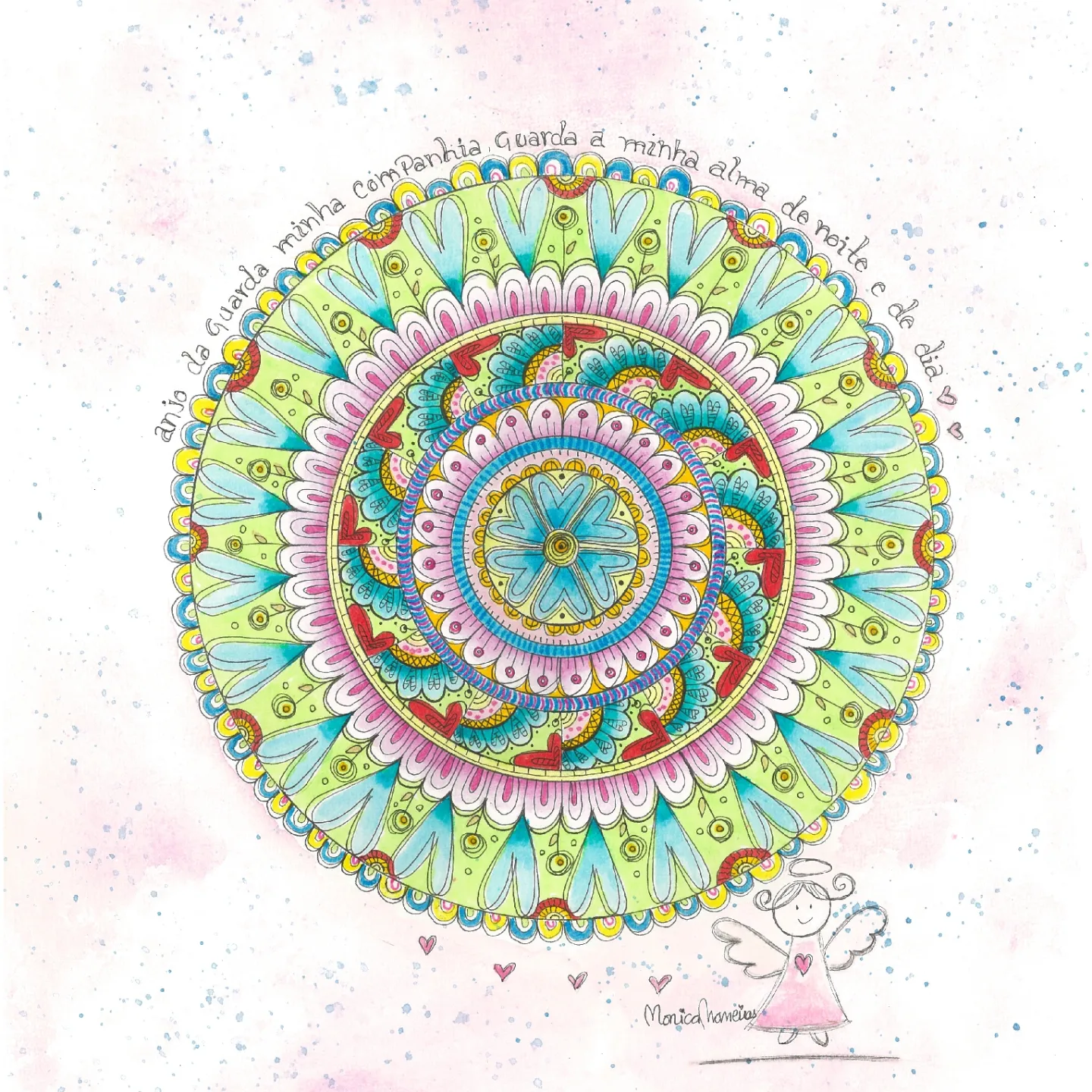 Mandala - " Anjo da Guarda" de: Mónica Maneiras