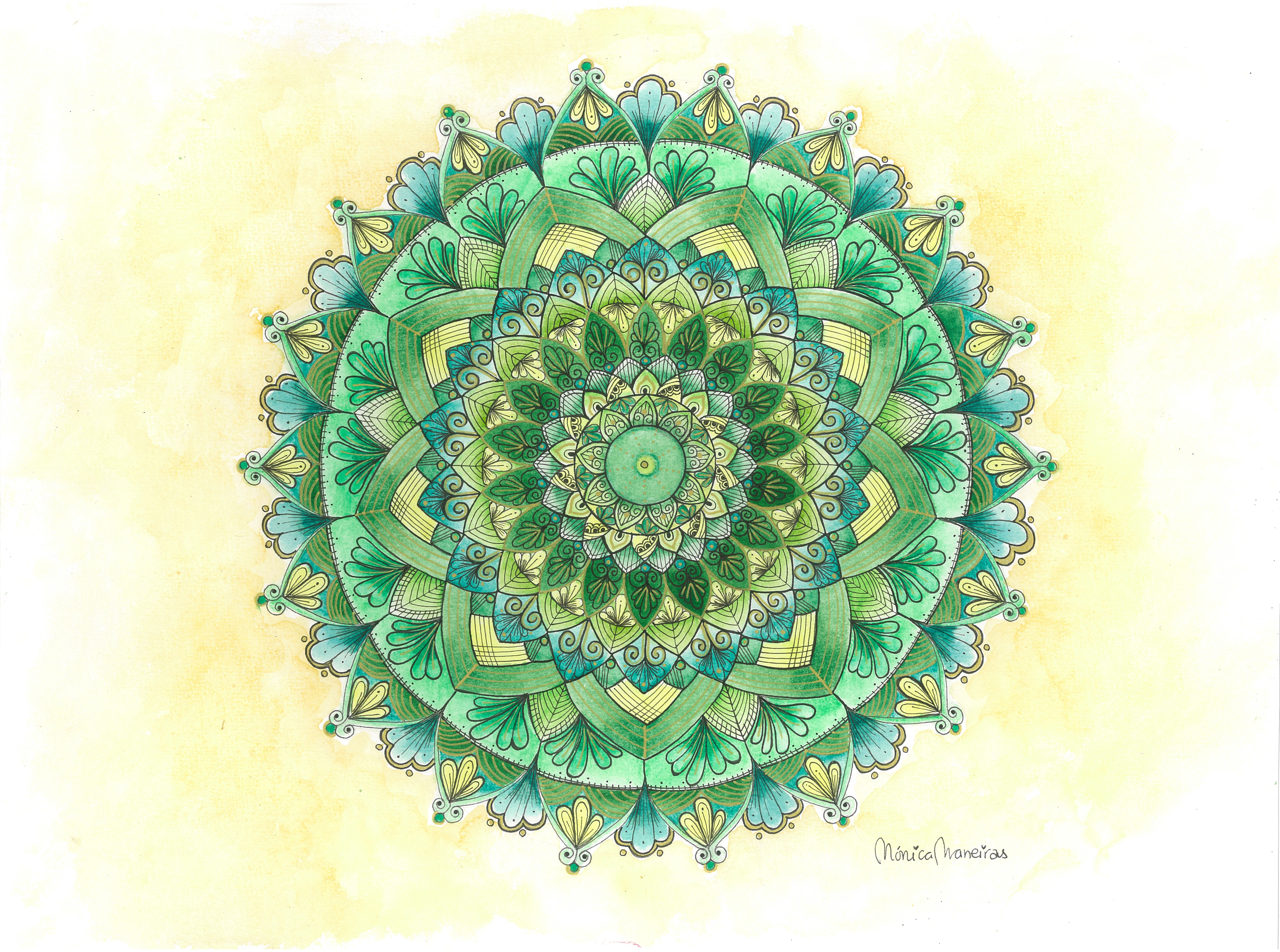 Mandala - " Esperança " de: Mónica Maneiras