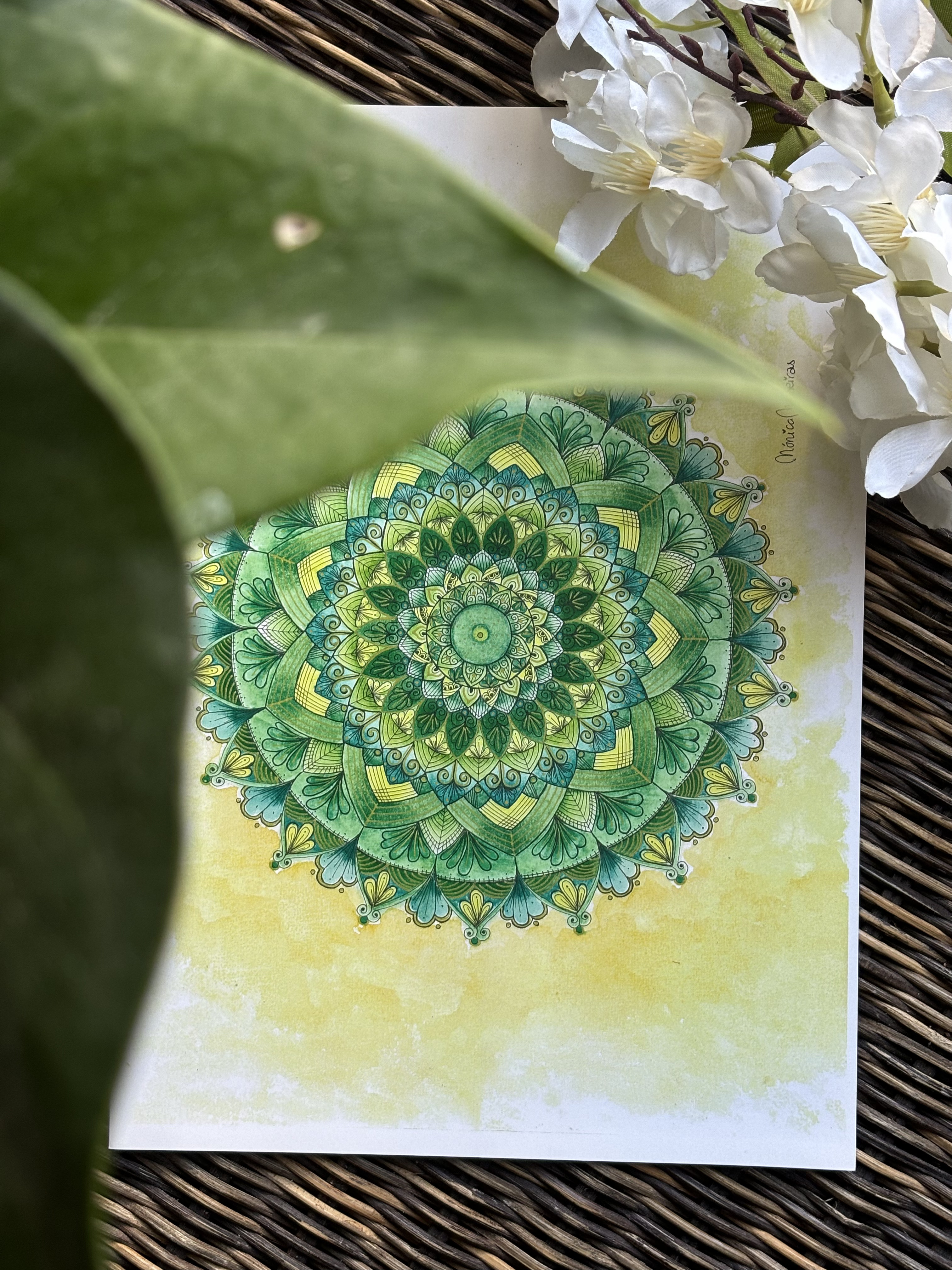 Mandala - " Esperança " de: Mónica Maneiras