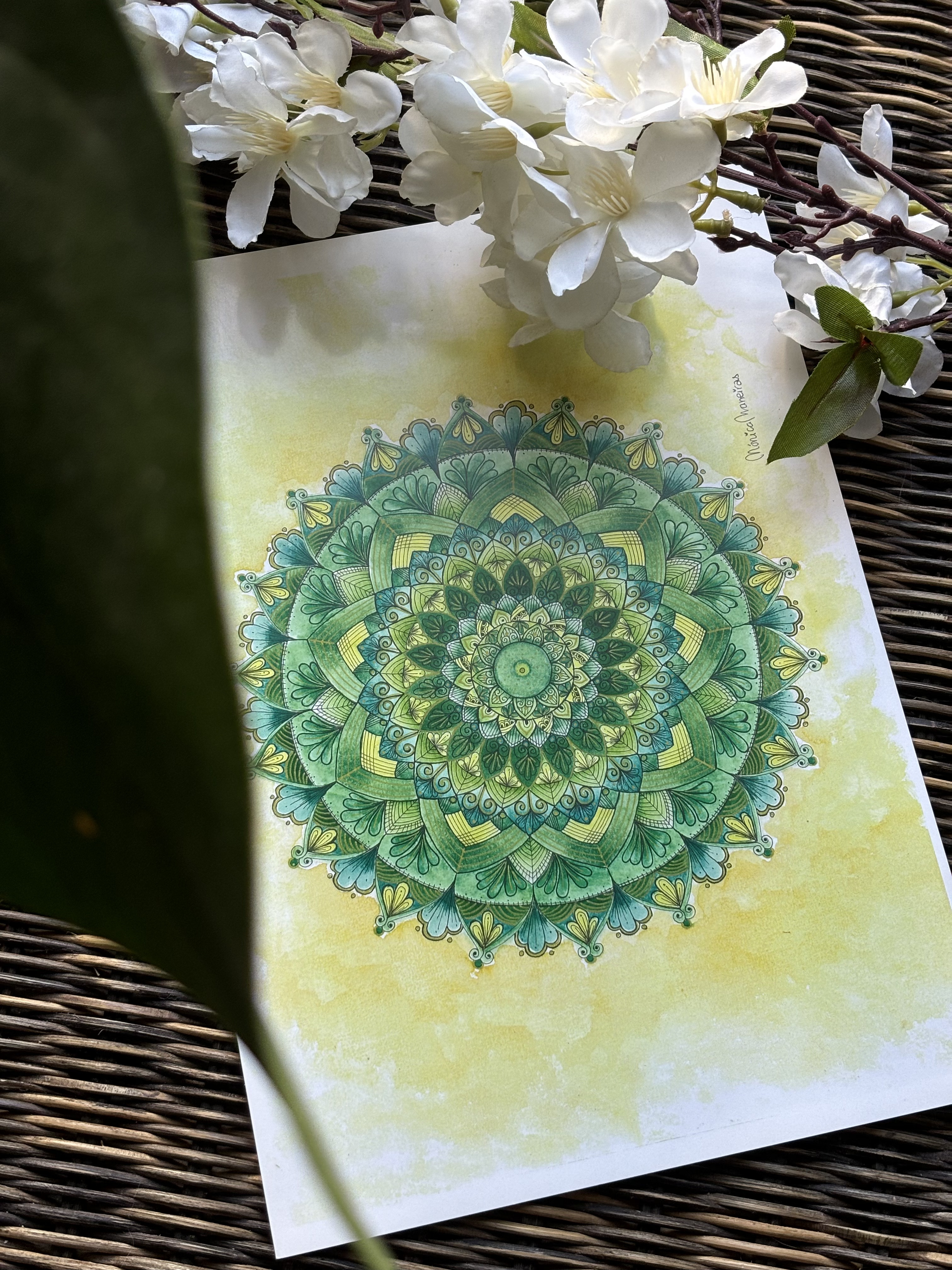 Mandala - " Esperança " de: Mónica Maneiras