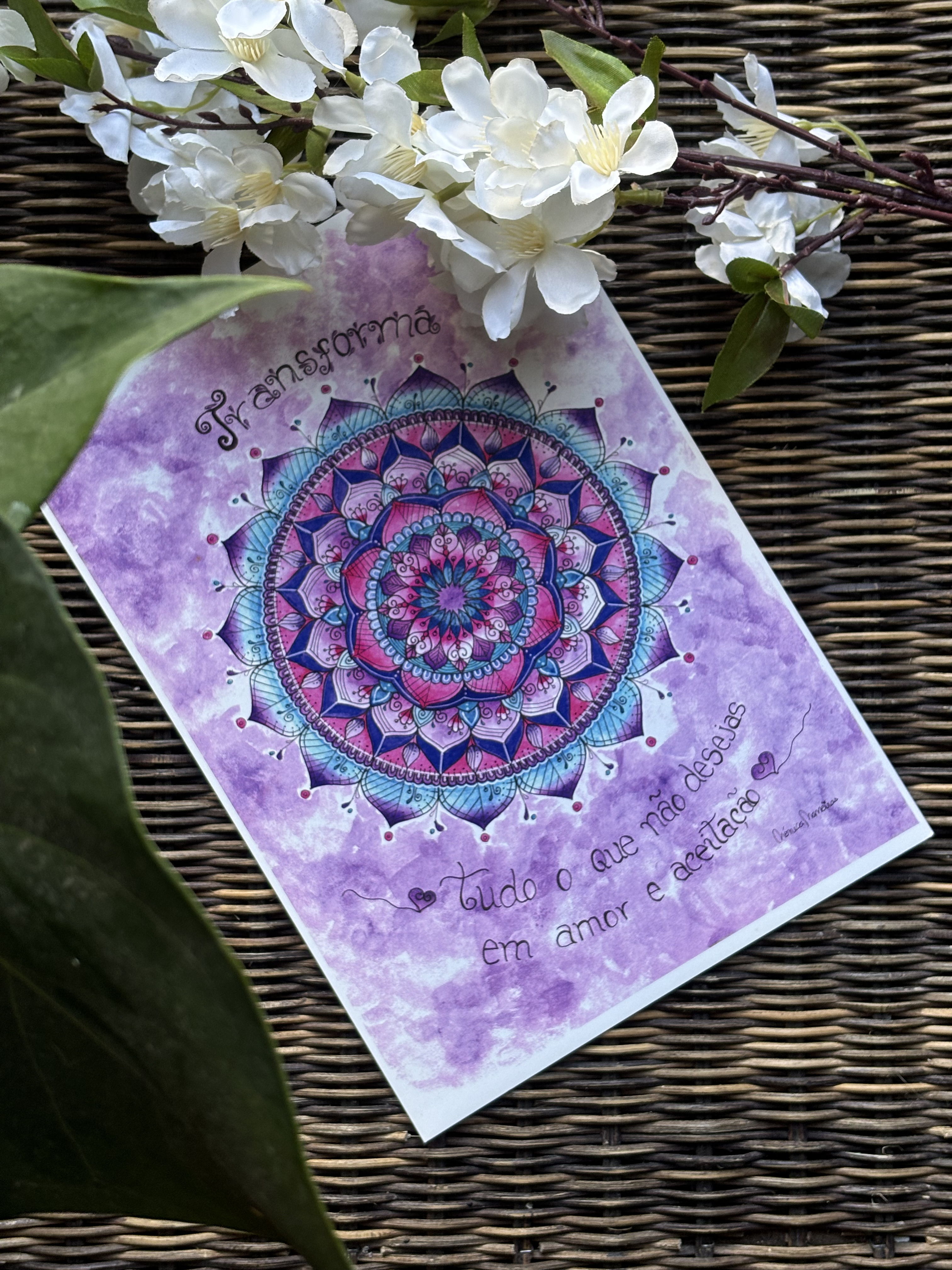 Mandala - " Transformação " de: Mónica Maneiras