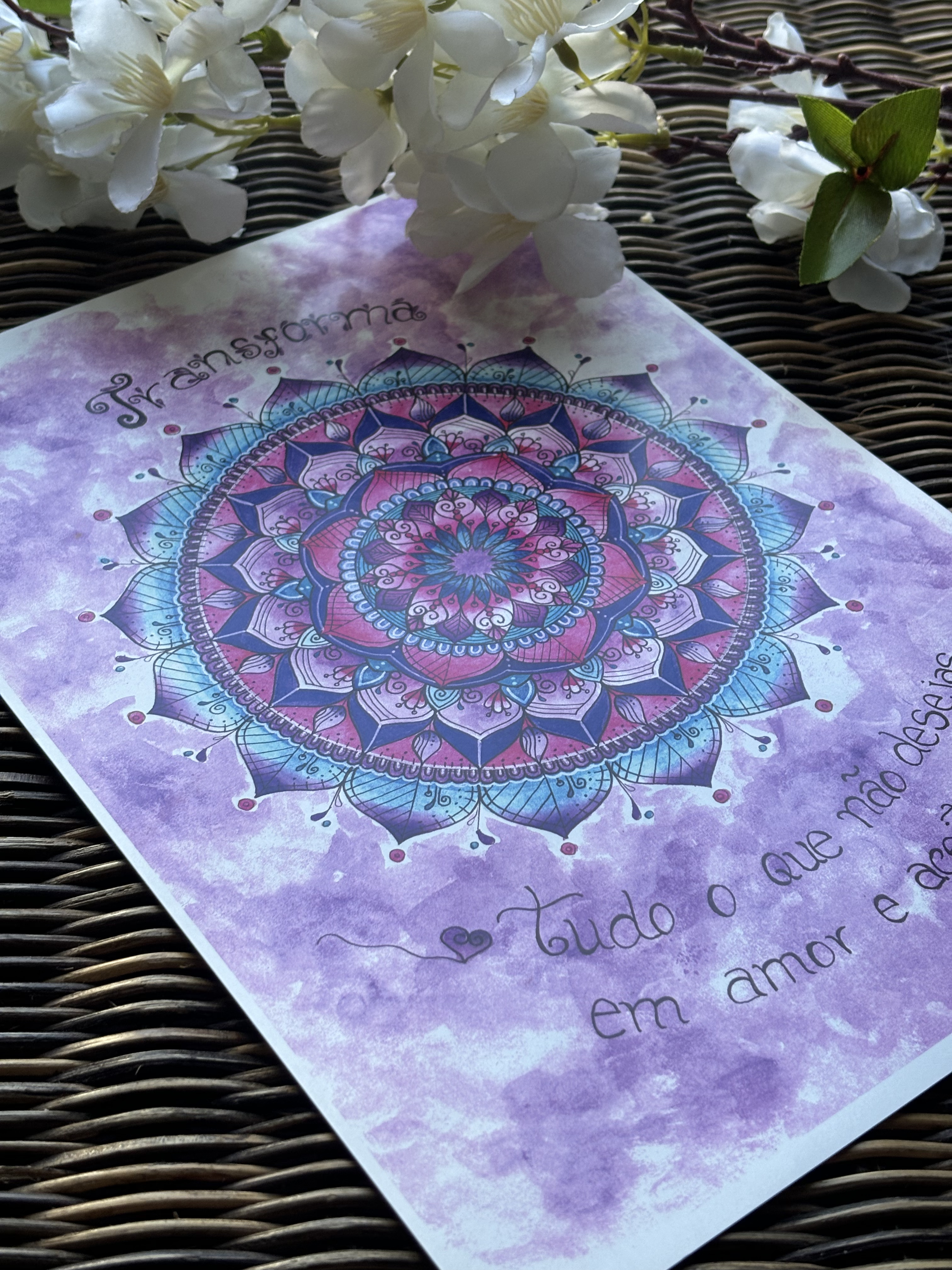 Mandala - " Transformação " de: Mónica Maneiras
