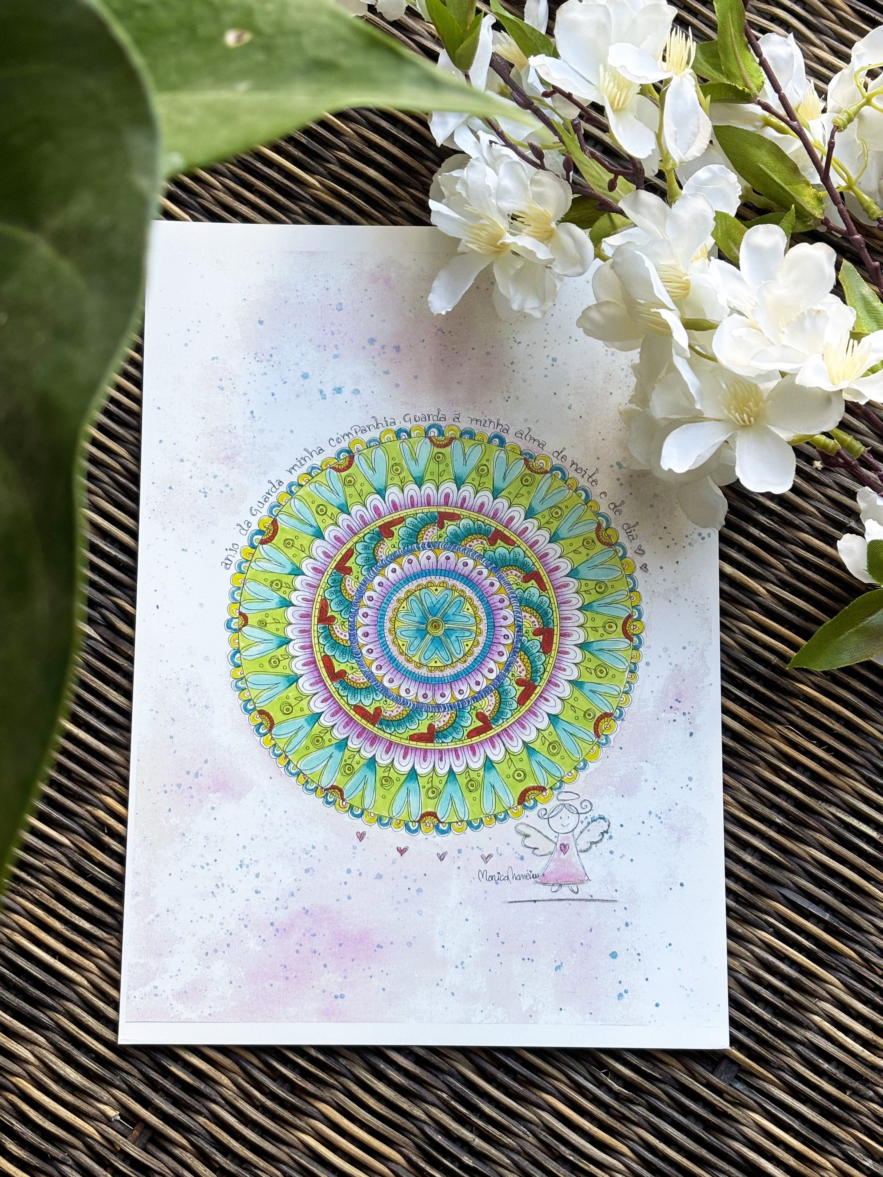 Mandala - " Anjo da Guarda" de: Mónica Maneiras