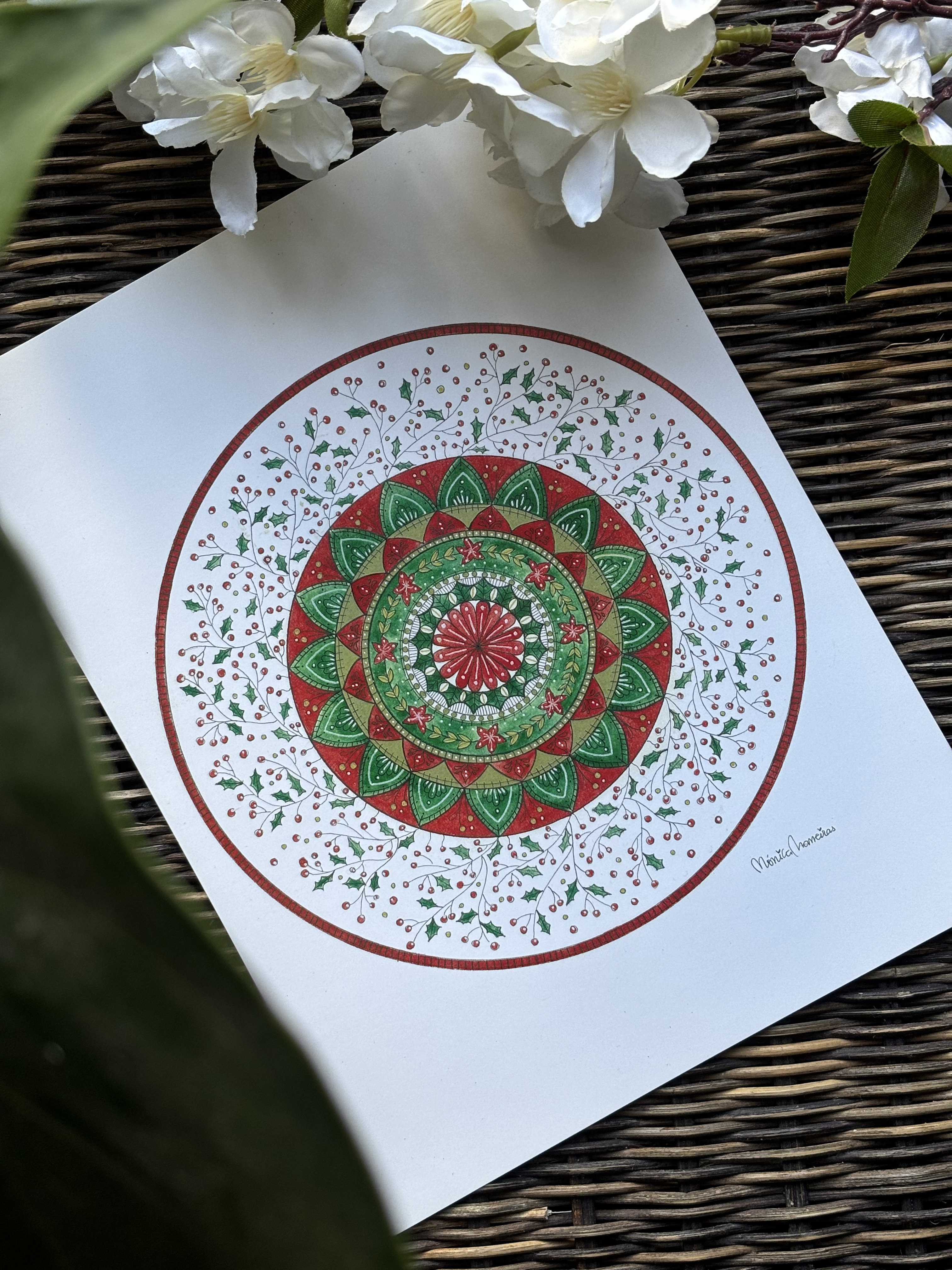 Mandala - " Natal " de: Mónica Maneiras
