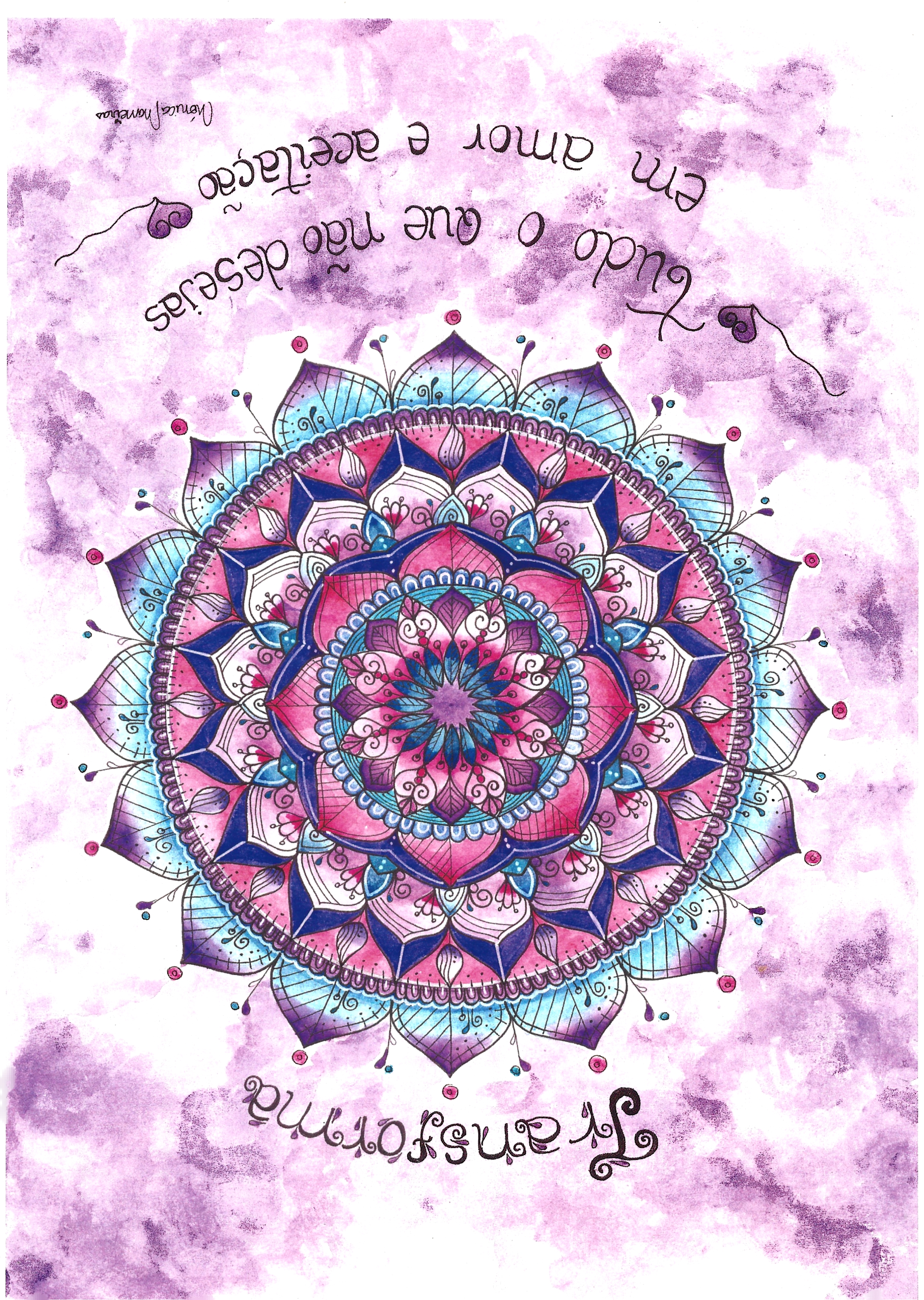 Mandala - " Transformação " de: Mónica Maneiras