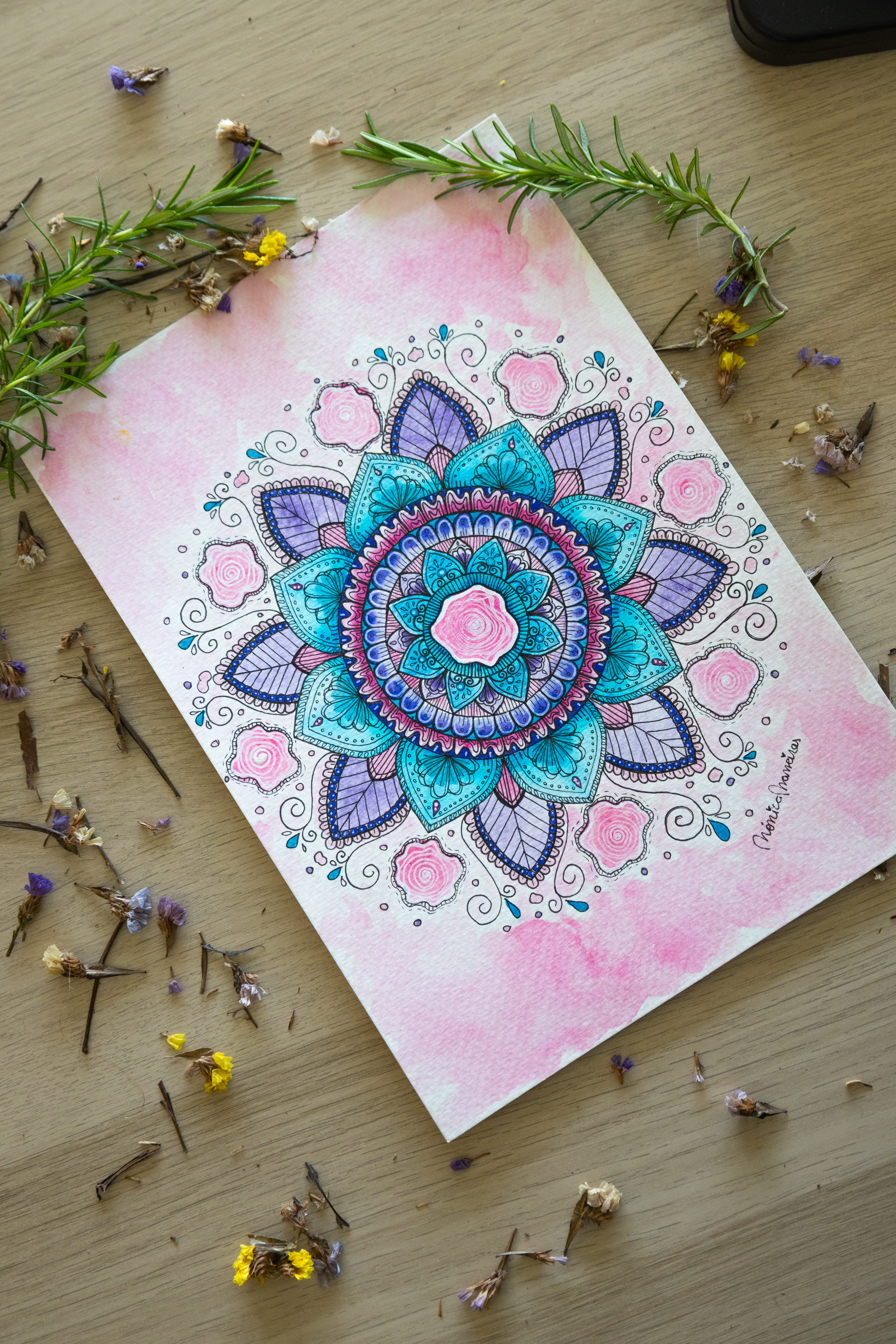 Mandala - " Conexão e harmonia " de: Mónica Maneiras