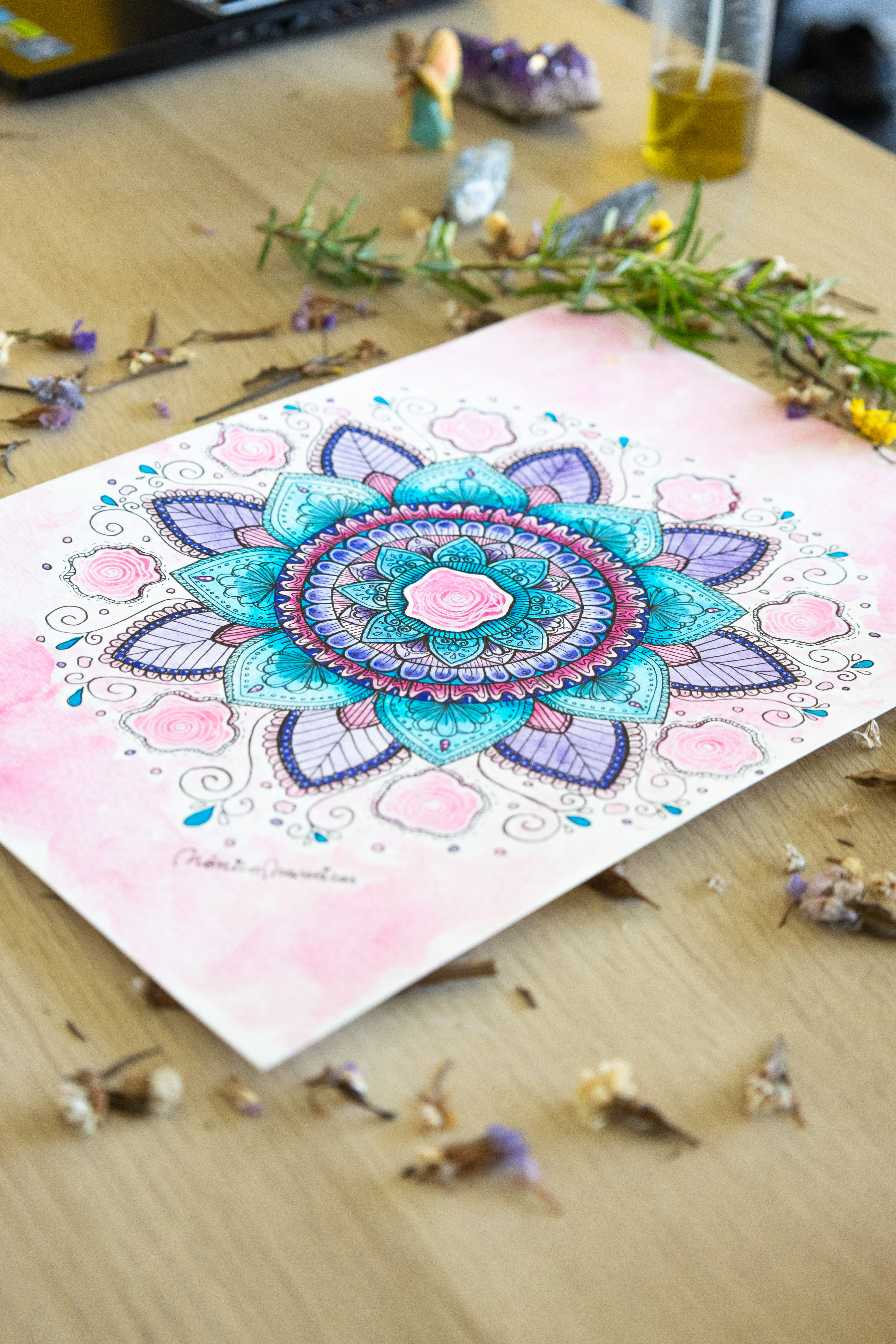 Mandala - " Conexão e harmonia " de: Mónica Maneiras