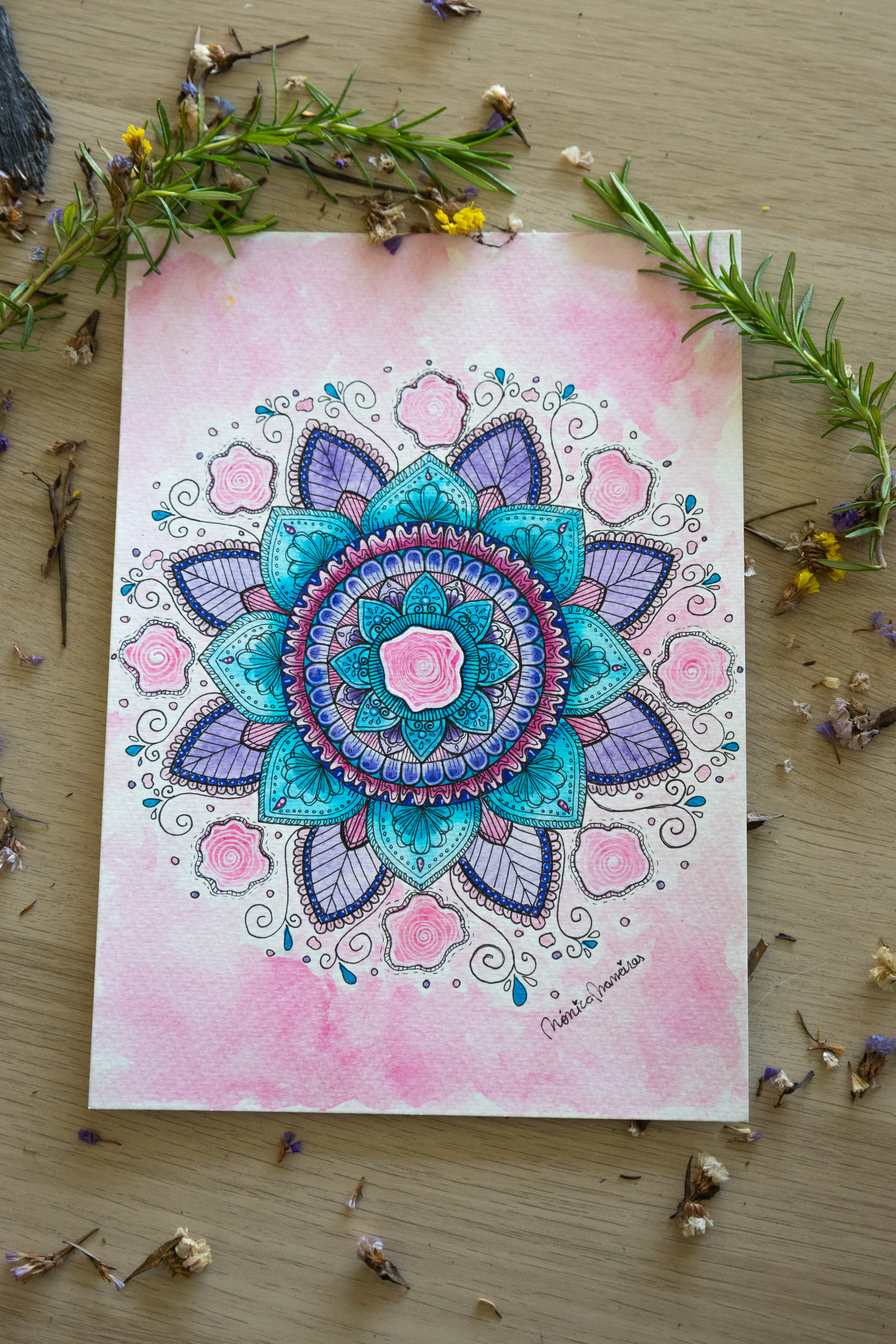 Mandala - " Conexão e harmonia " de: Mónica Maneiras