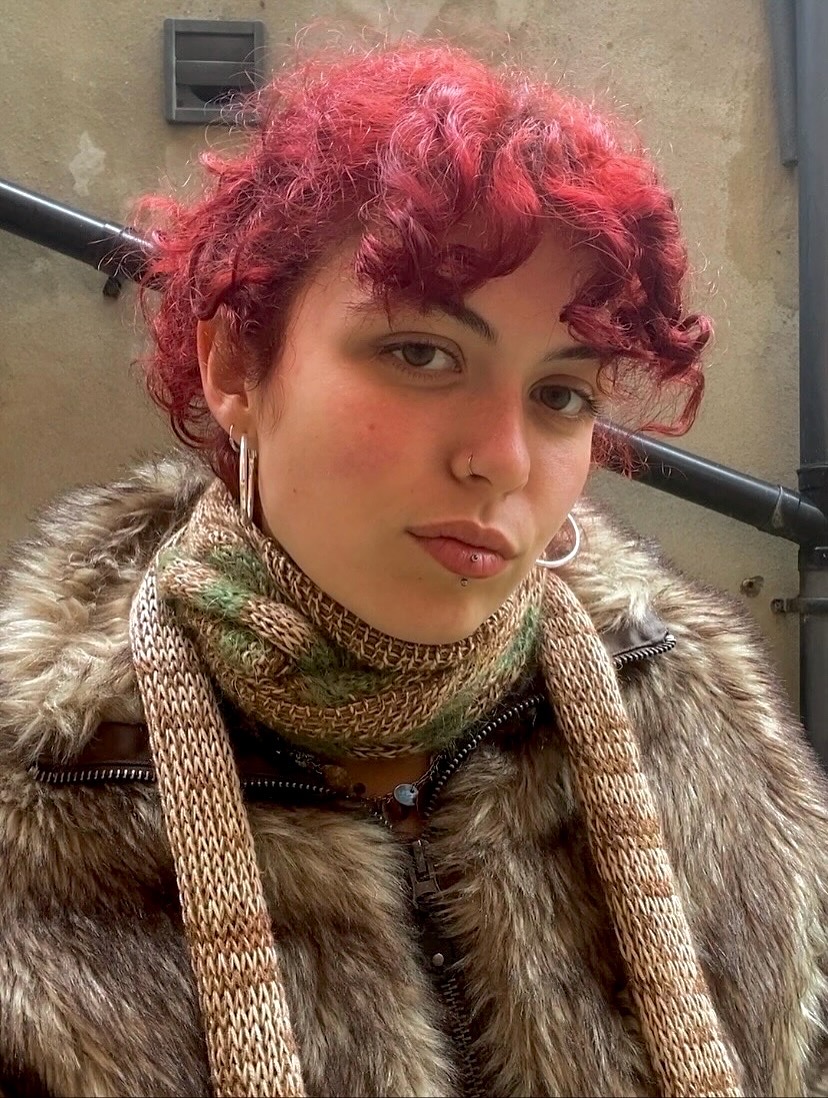 Green and Brown Scarf Hoodie