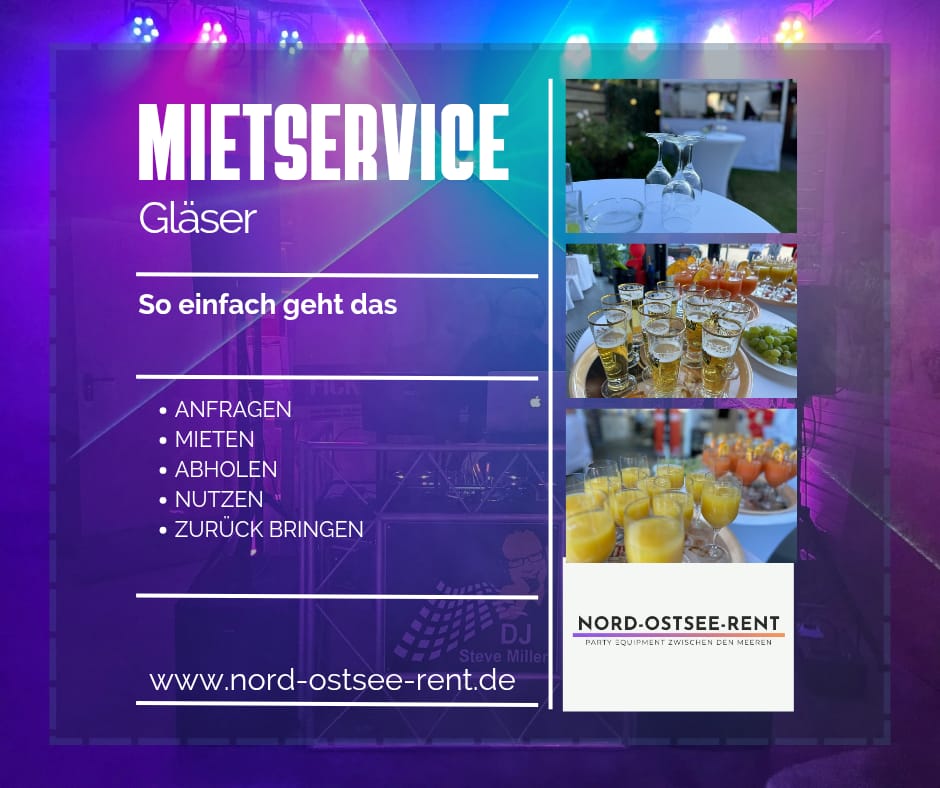 Party Gläser Set für ca. 50 Gäste /  Bier - Soft - Sekt - Wein - Schnaps - Longdrink - Glas im Paket