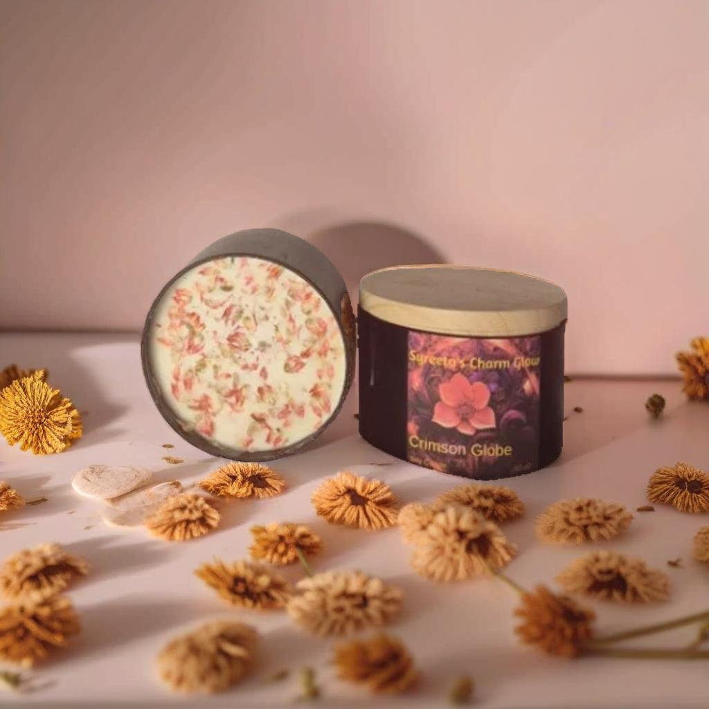 Crimson Globe Scented Candle