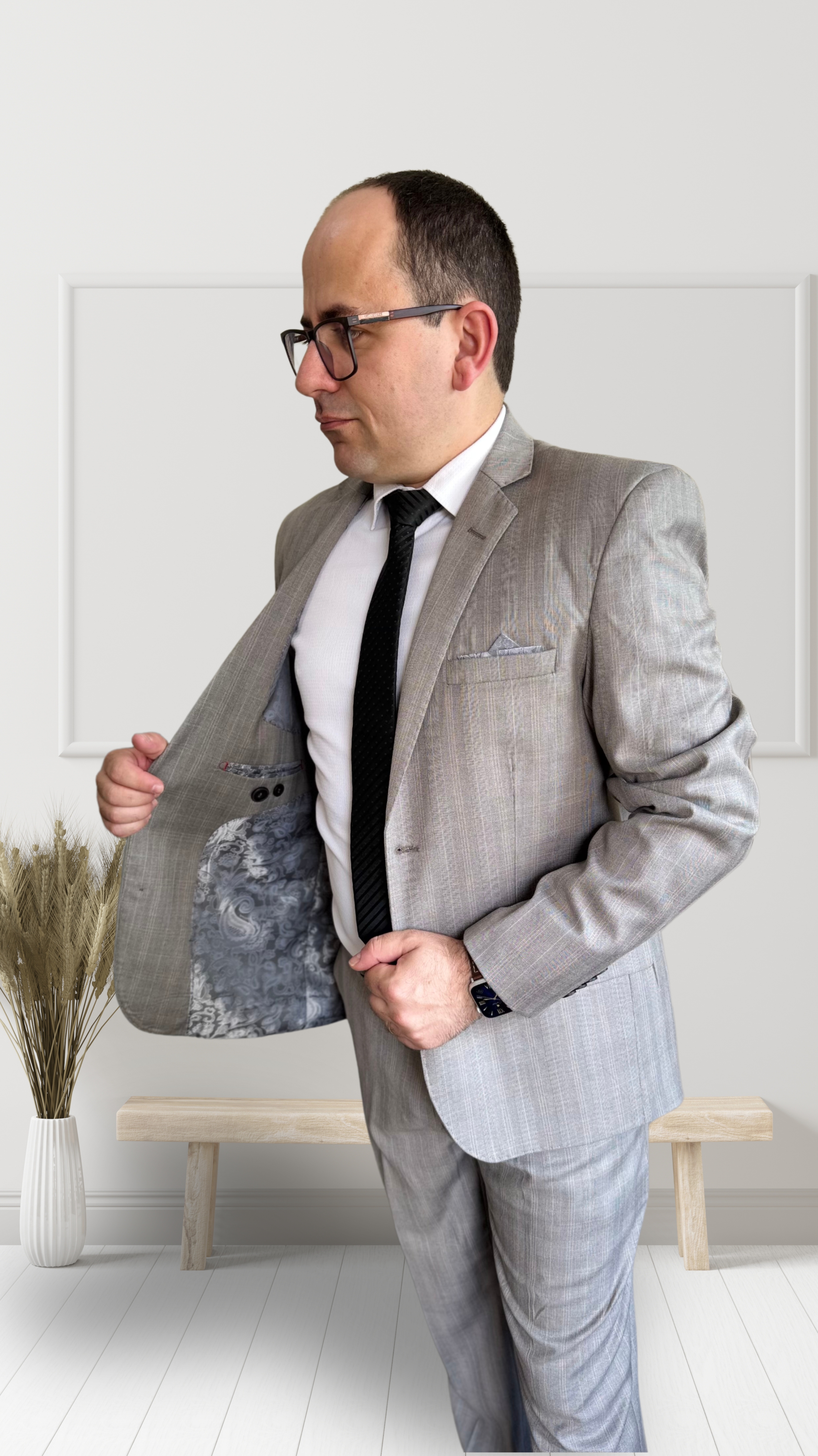 Terno JC Cinza Gales