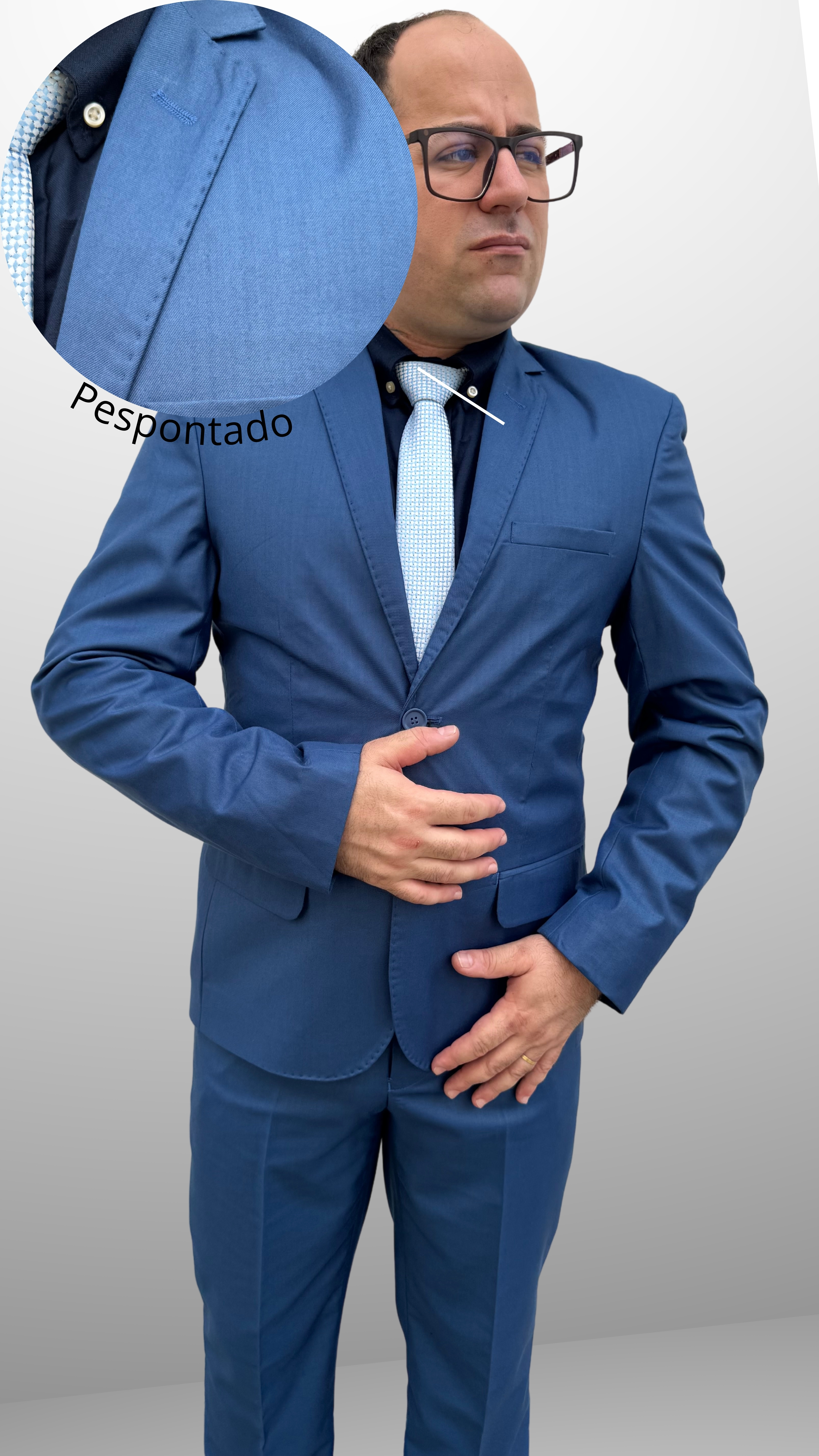 Terno JC Azul Cobalto