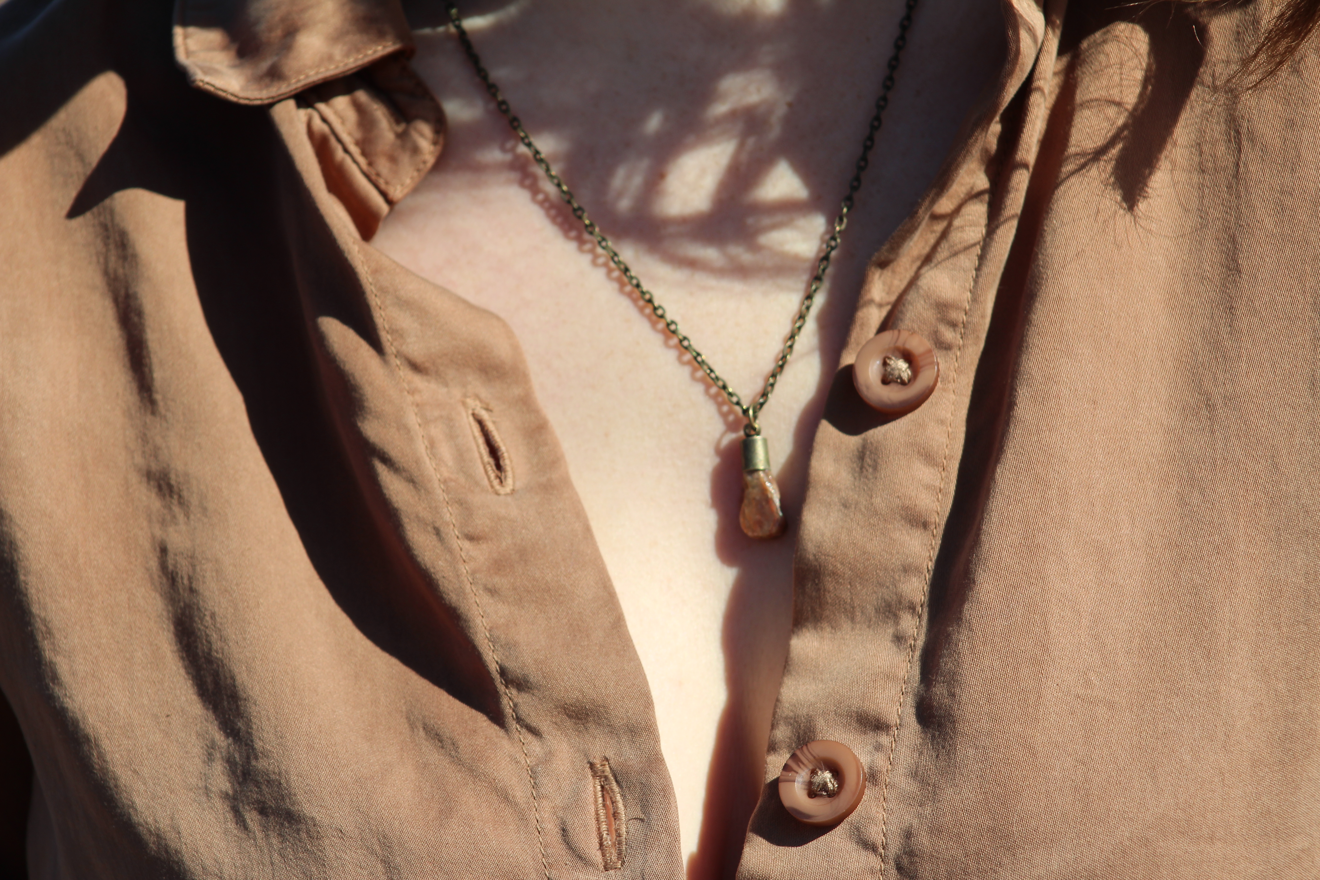 Multi Hued Drop Necklace