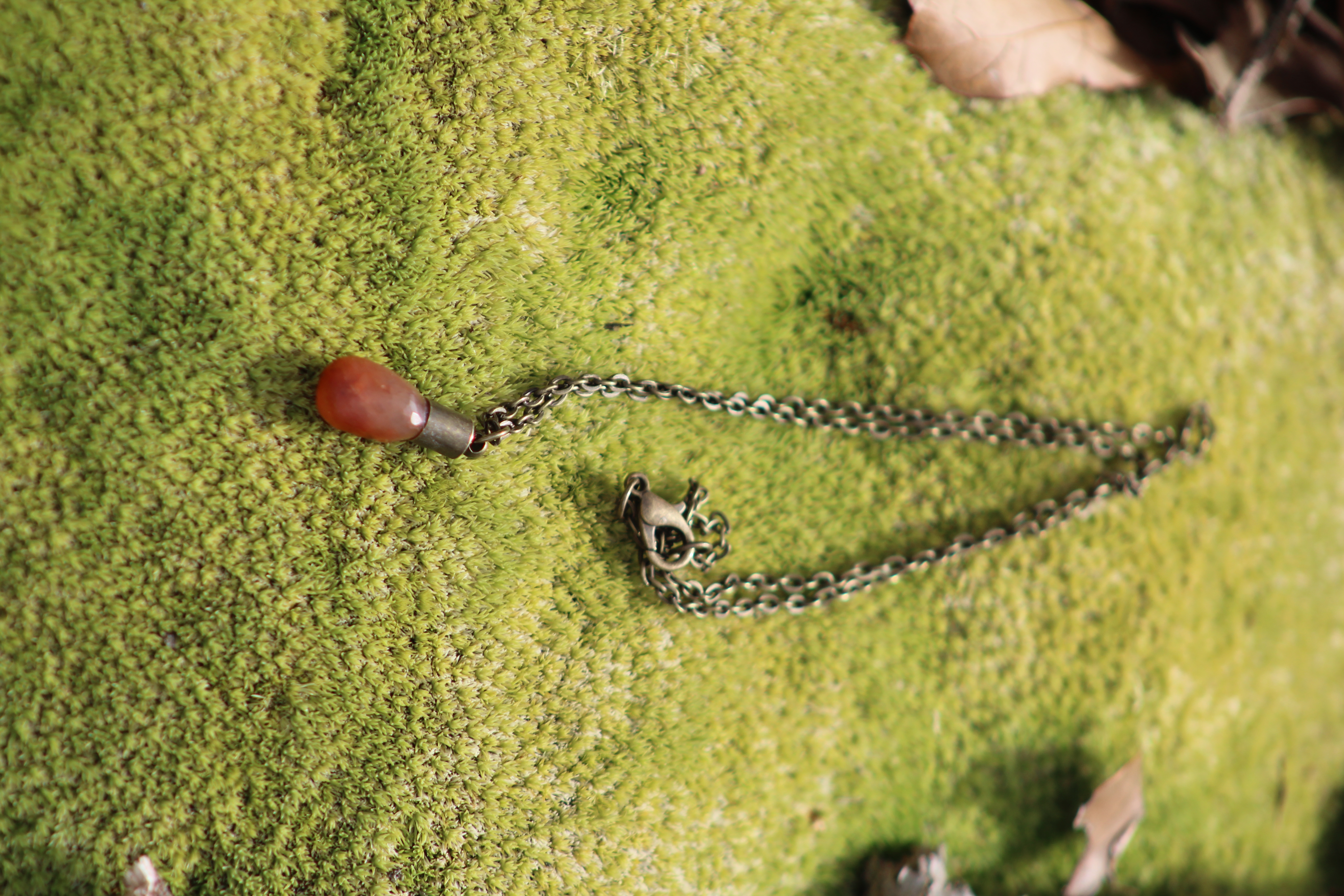 Carnelian Drop Necklace