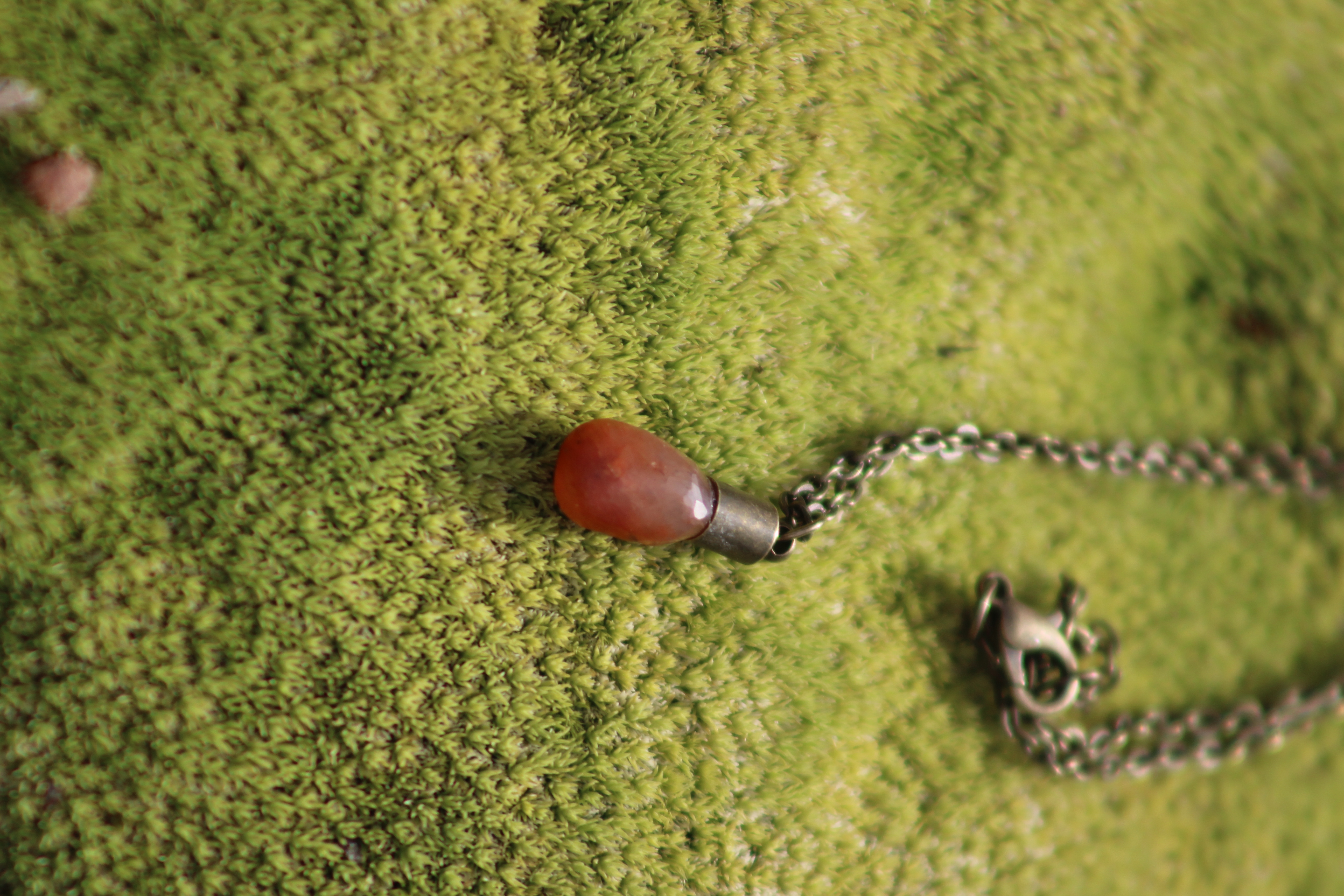Carnelian Drop Necklace