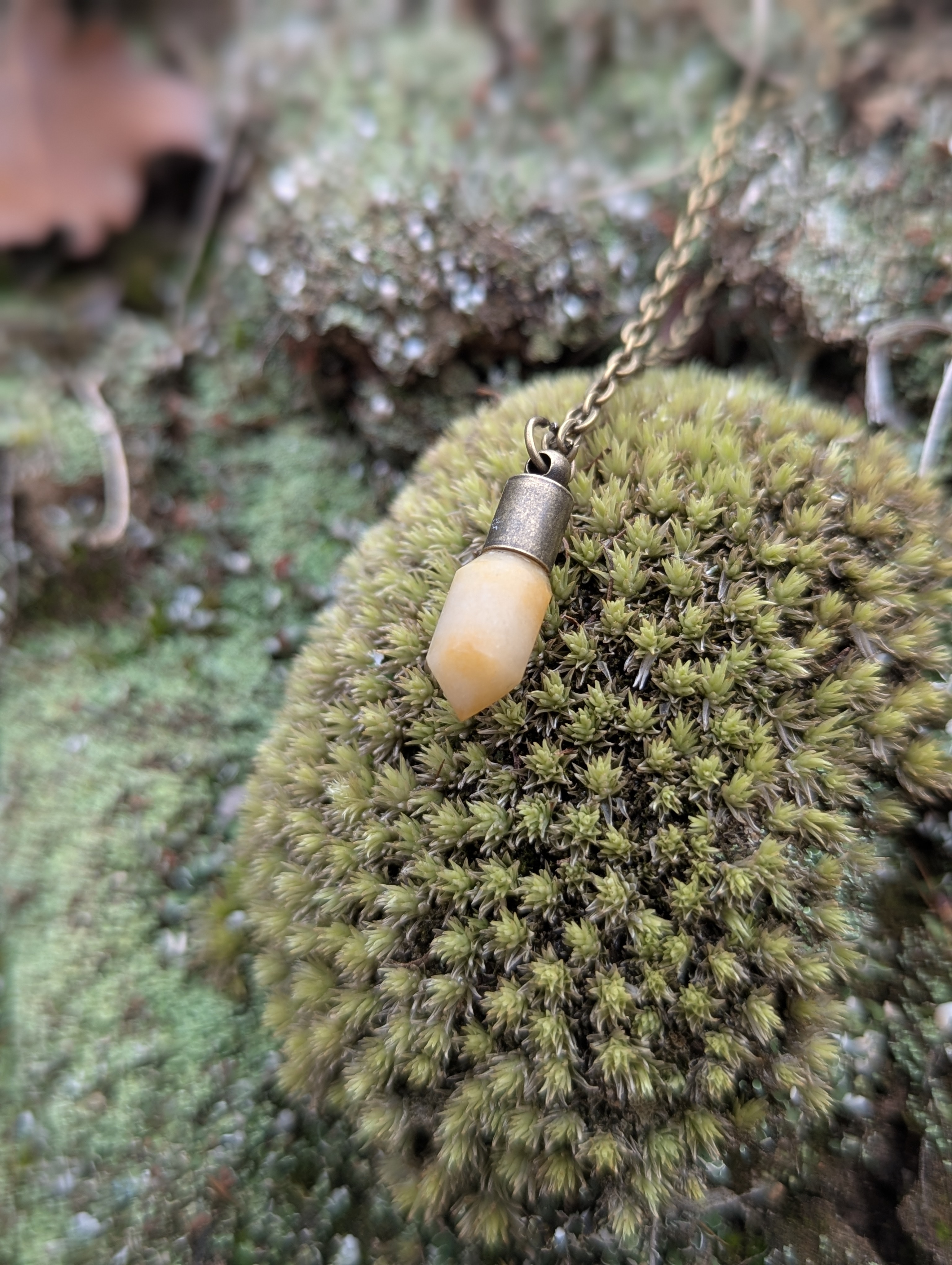 Yellow Drop Necklace