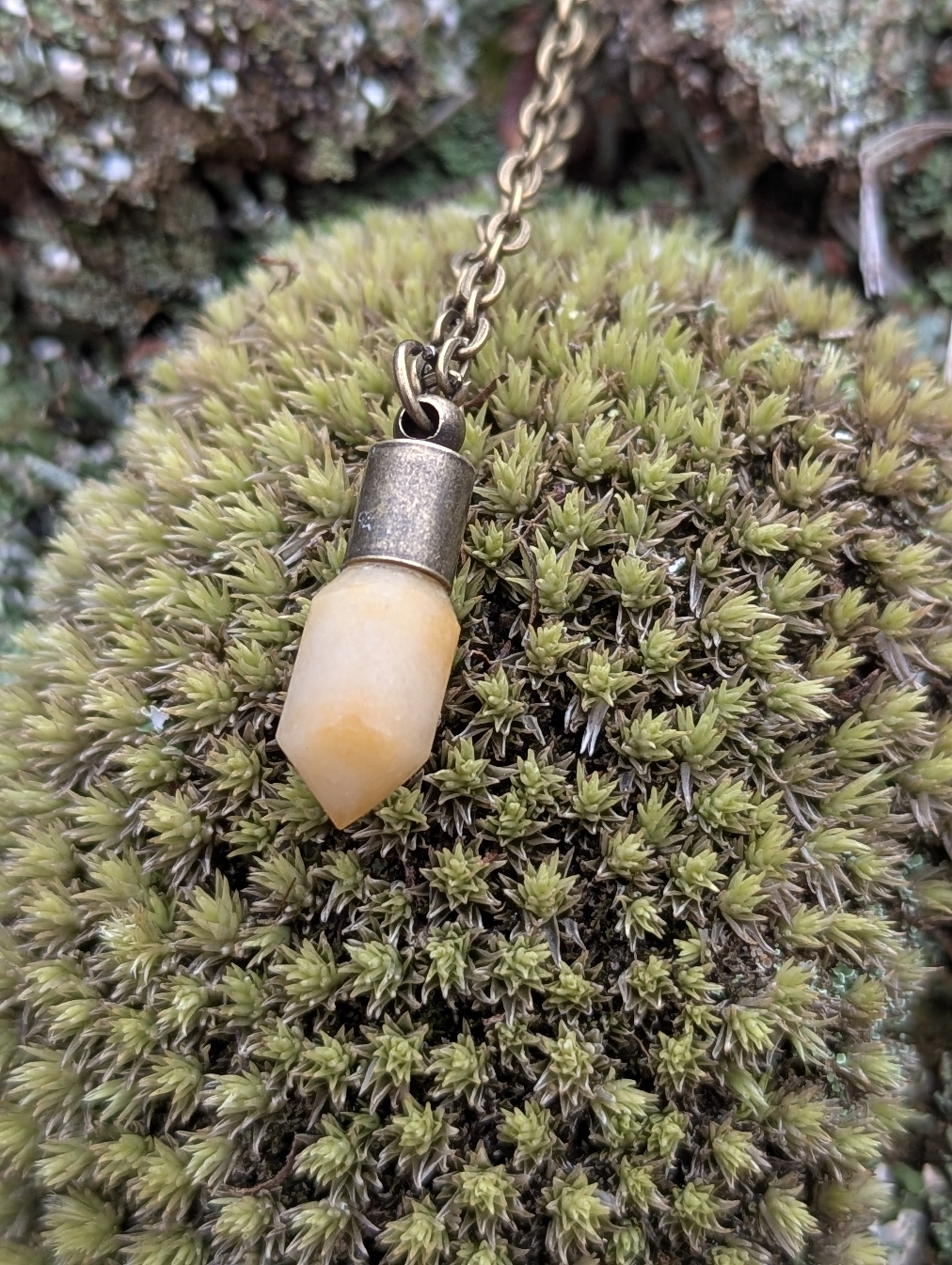 Yellow Drop Necklace