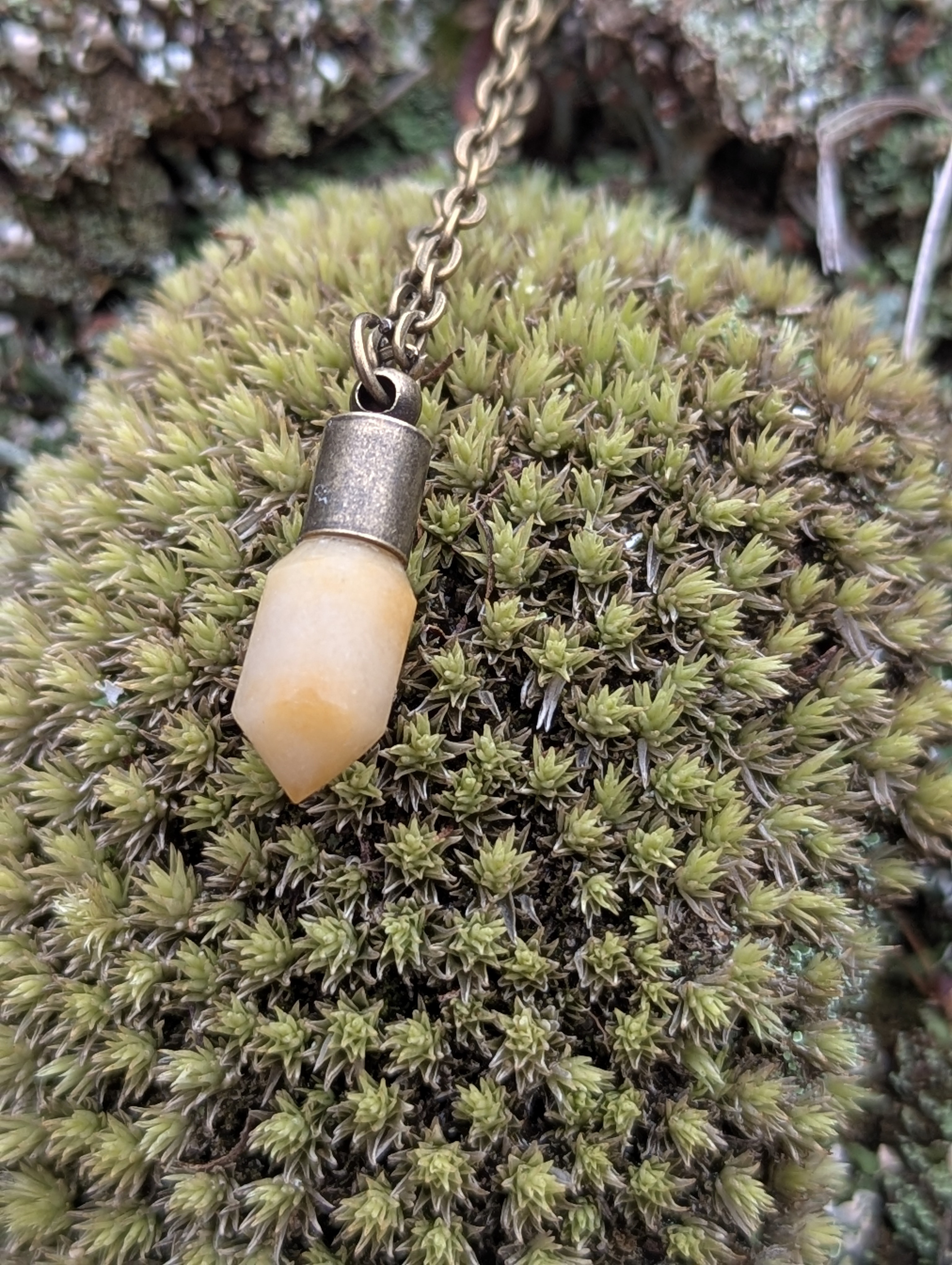 Yellow Drop Necklace